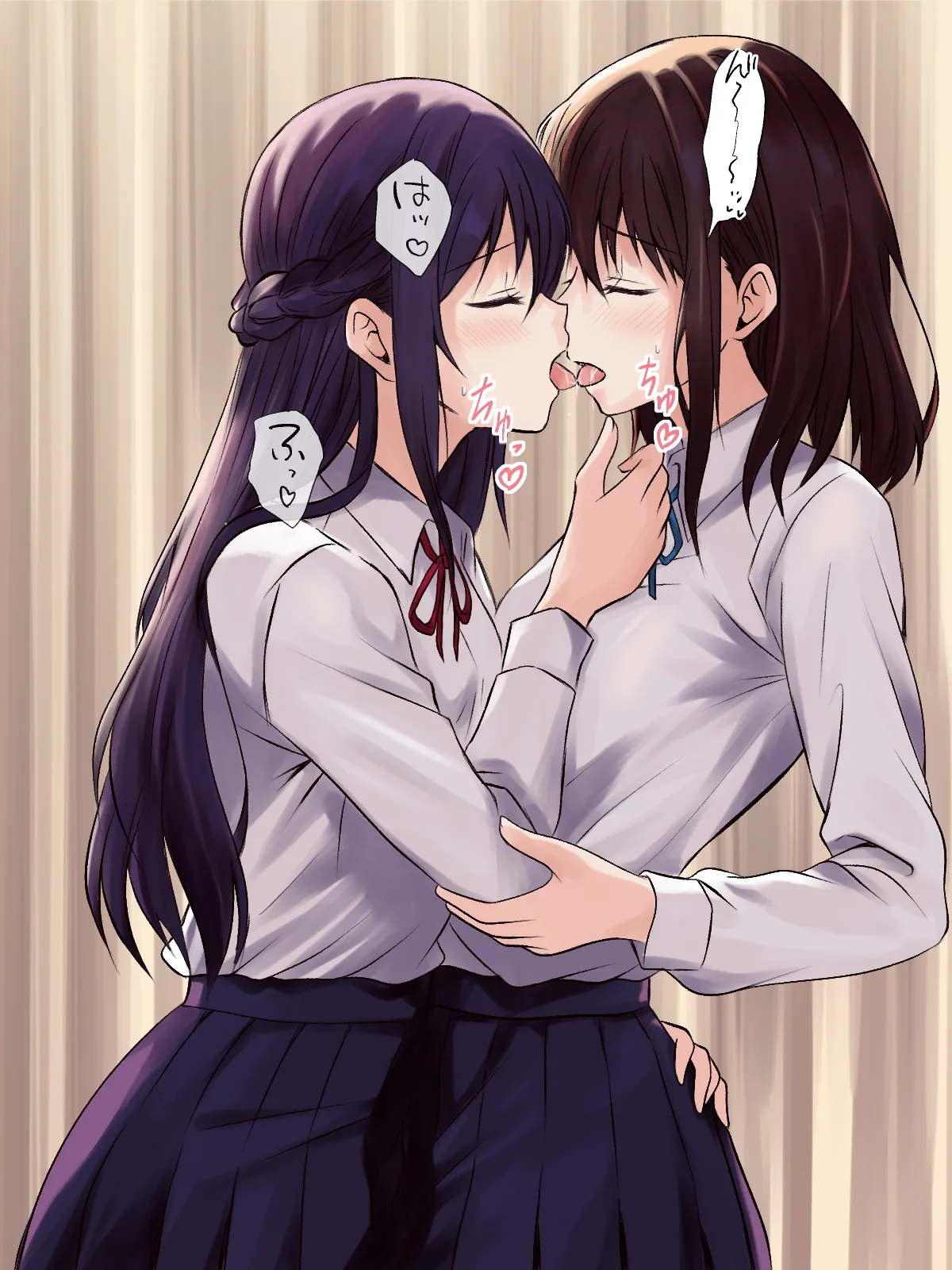憧れの先輩と保健室で百合エッチ - page18