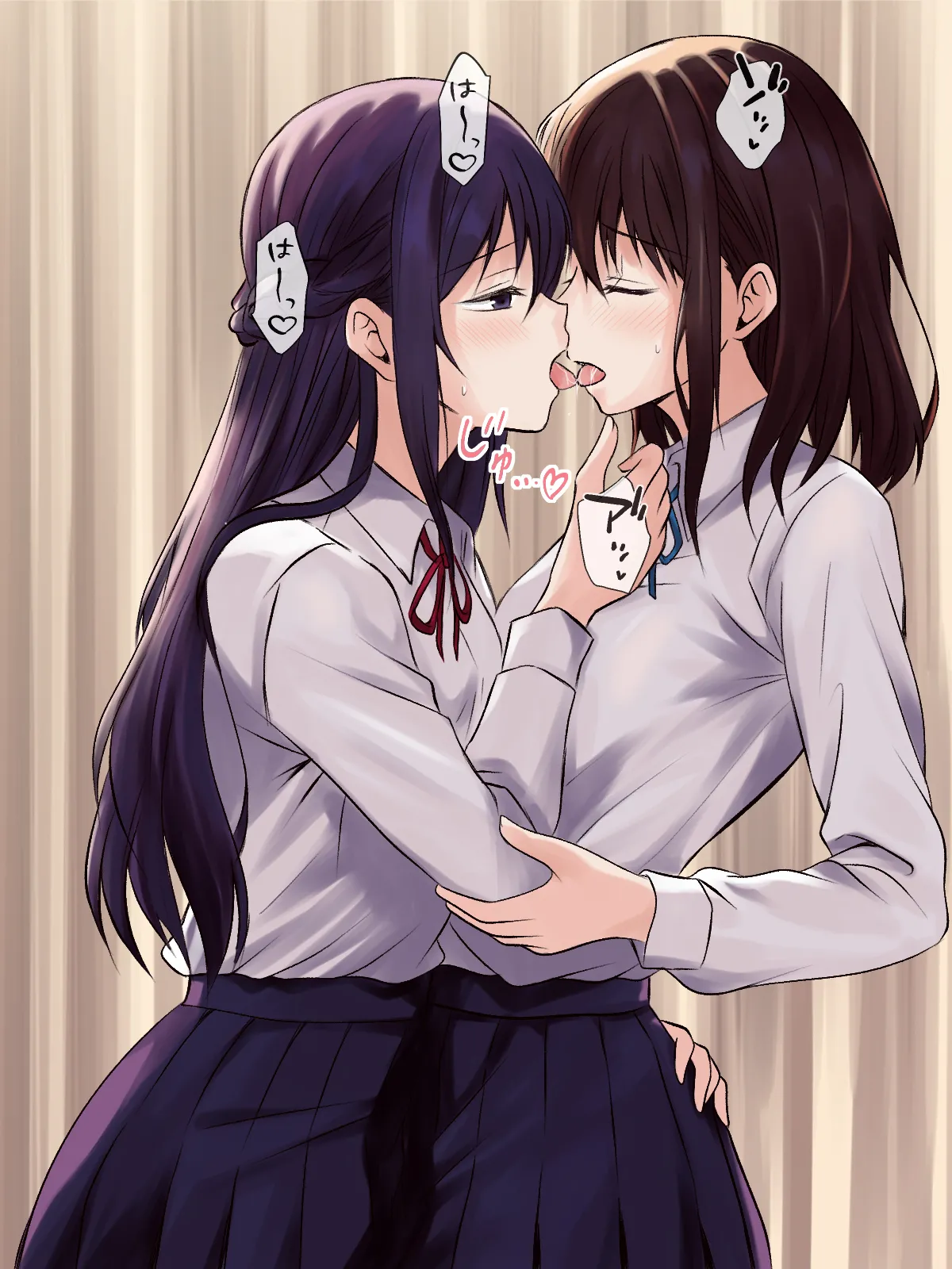 憧れの先輩と保健室で百合エッチ - page19