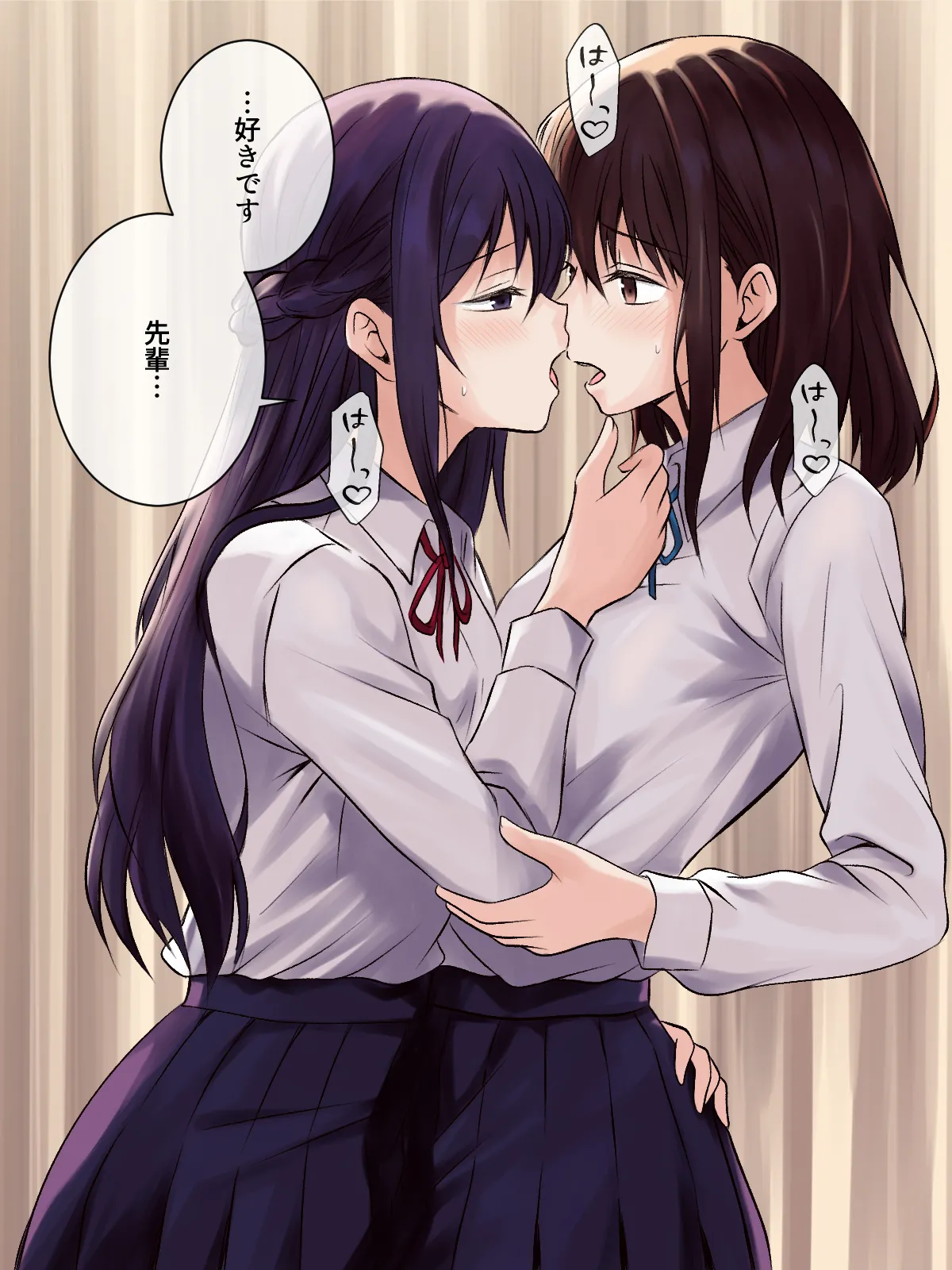 憧れの先輩と保健室で百合エッチ - page23