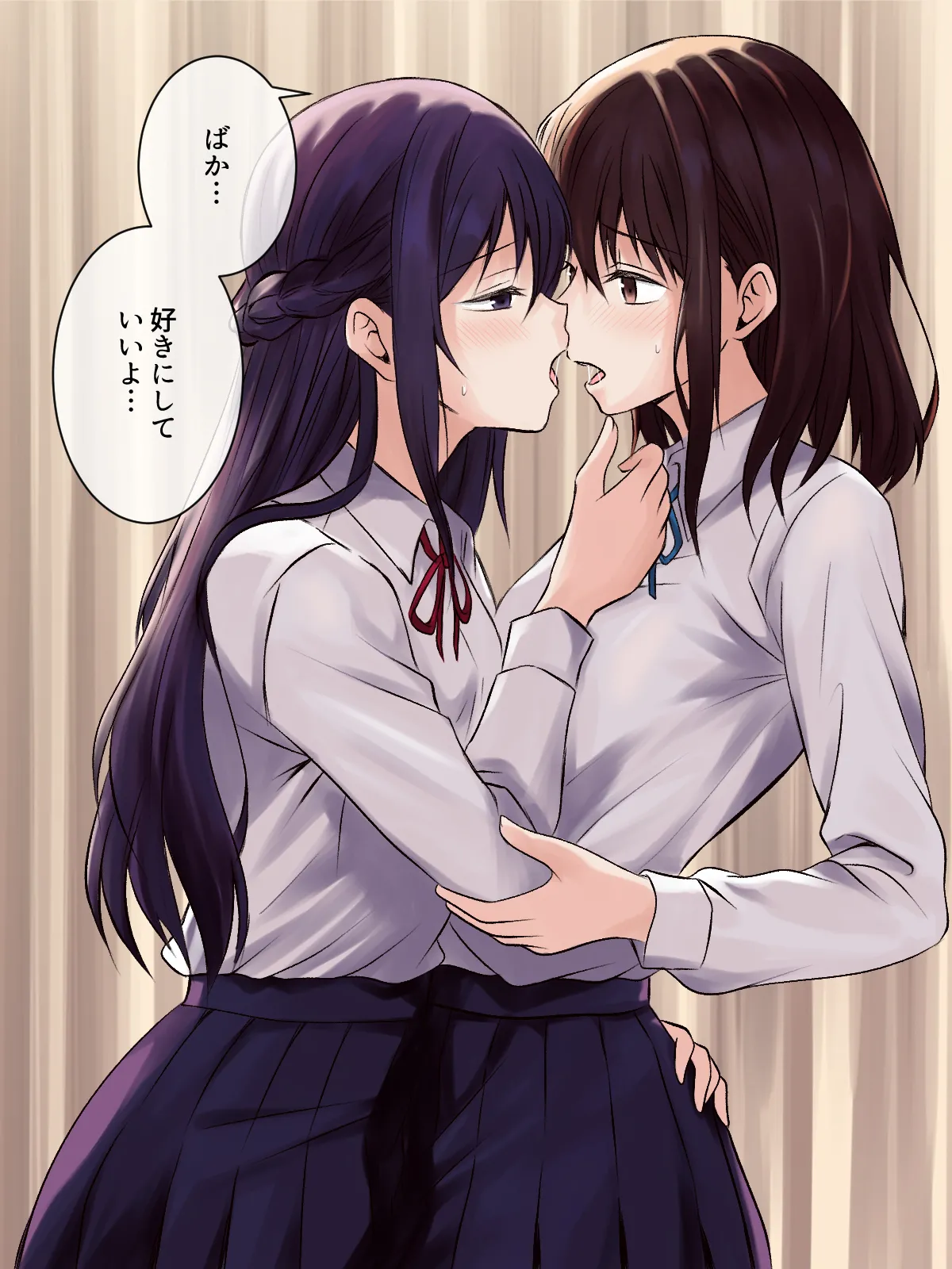 憧れの先輩と保健室で百合エッチ - page30