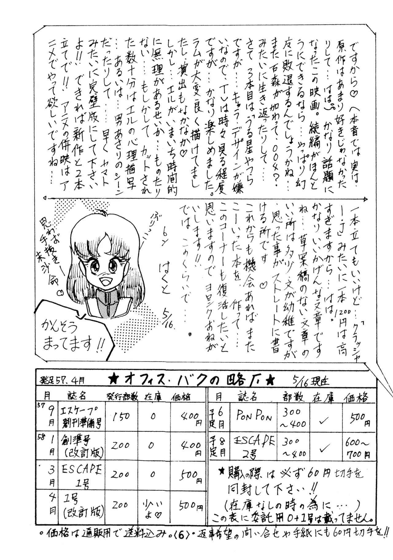 逆転一発エスケープ - ESCAPE SPECIAL - PON PON (1984) 昭和 58 年 - page8
