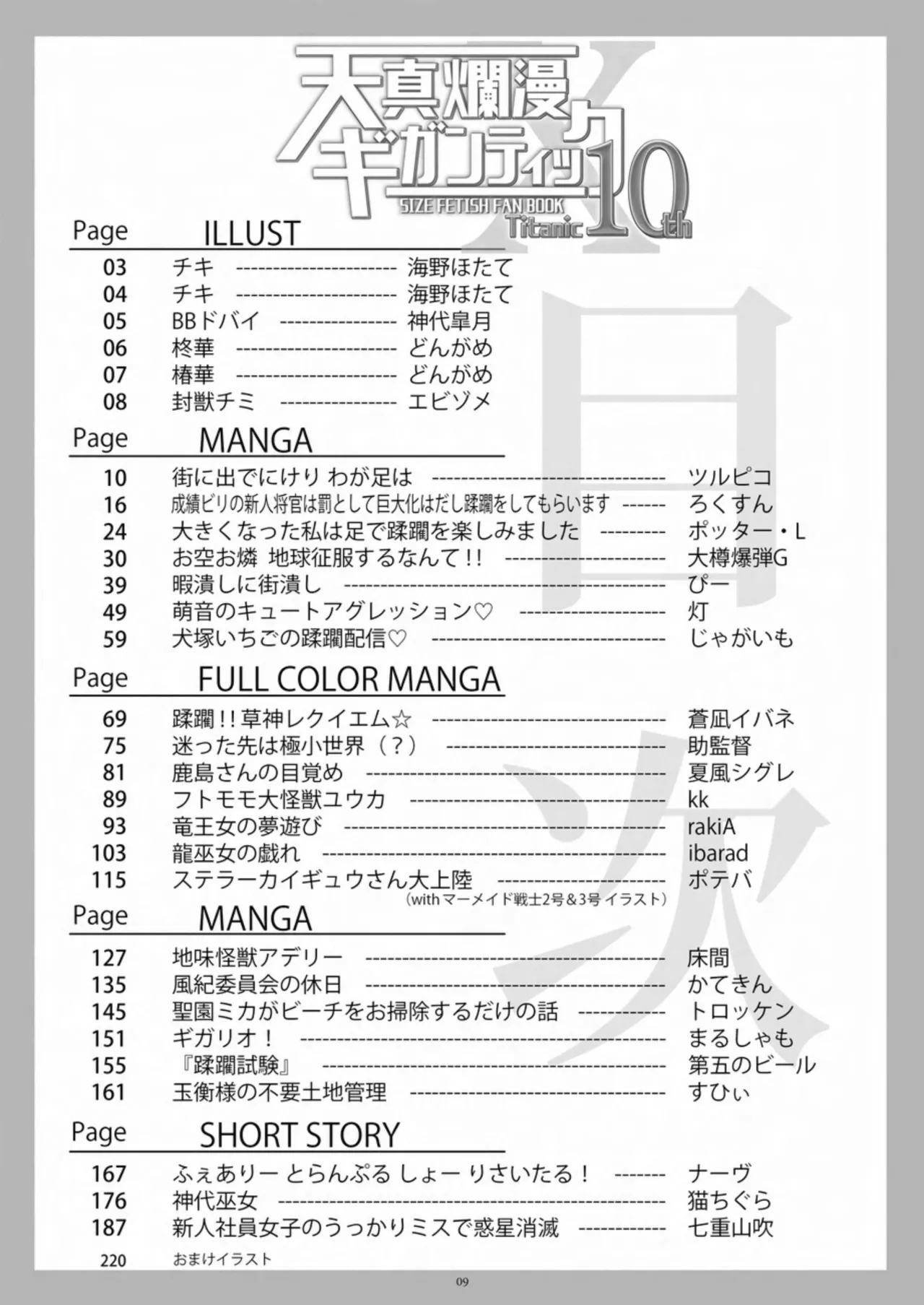 天真爛漫ギガンティック Titanic 10th - page9
