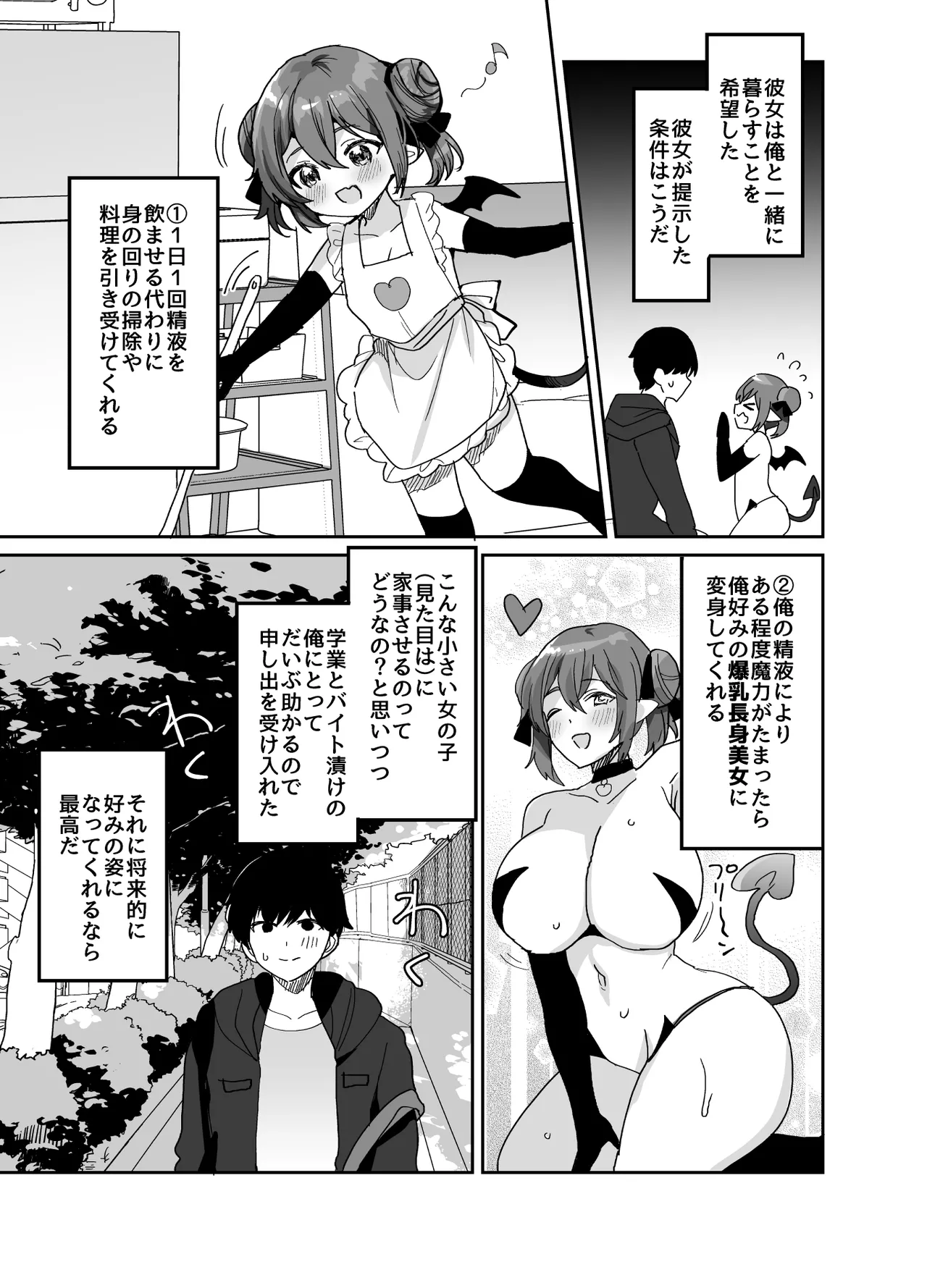 ぽんこつサキュバスちゃんに押しかけ搾精逆レされる本 - page6