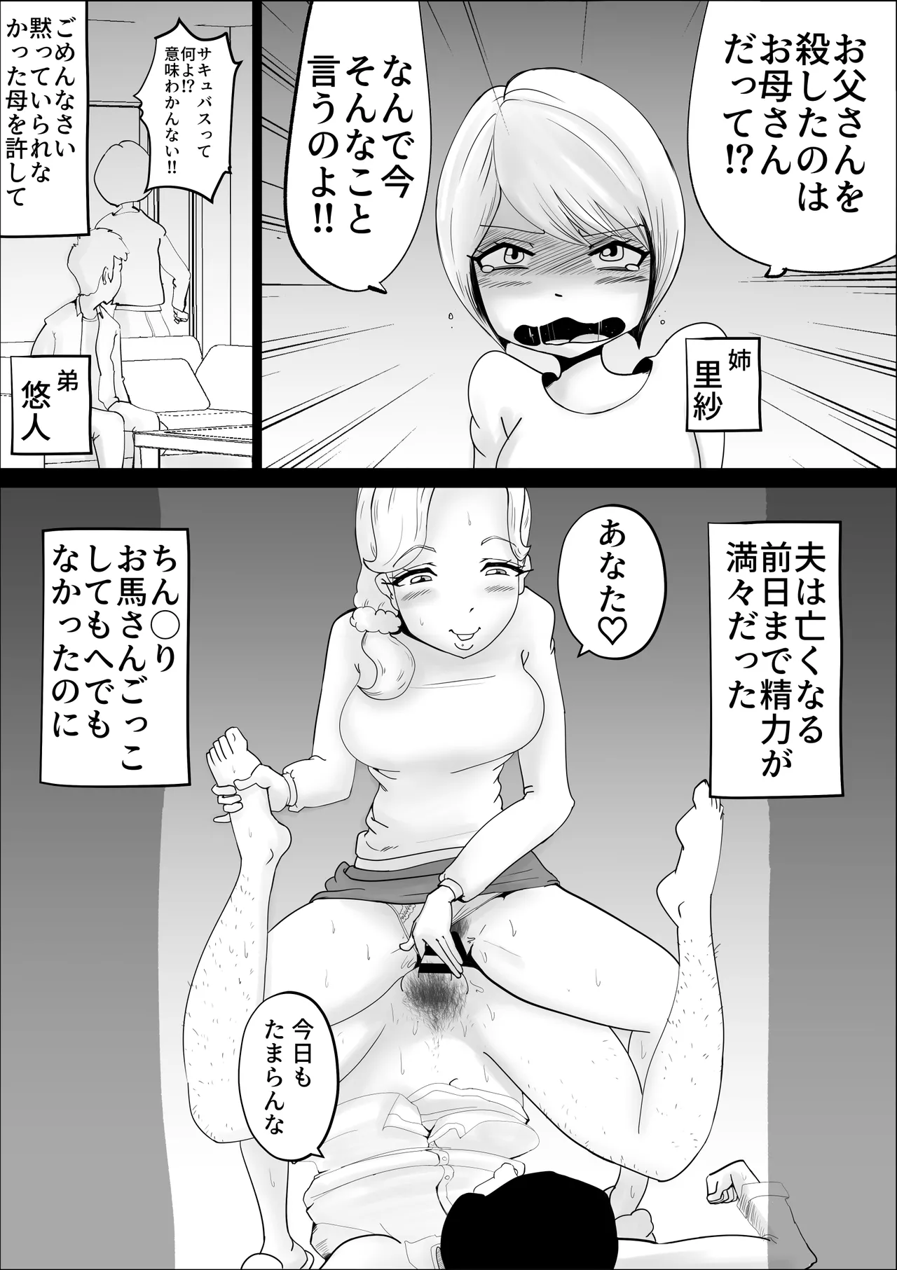 母親サキュバスの息子姦 - page3