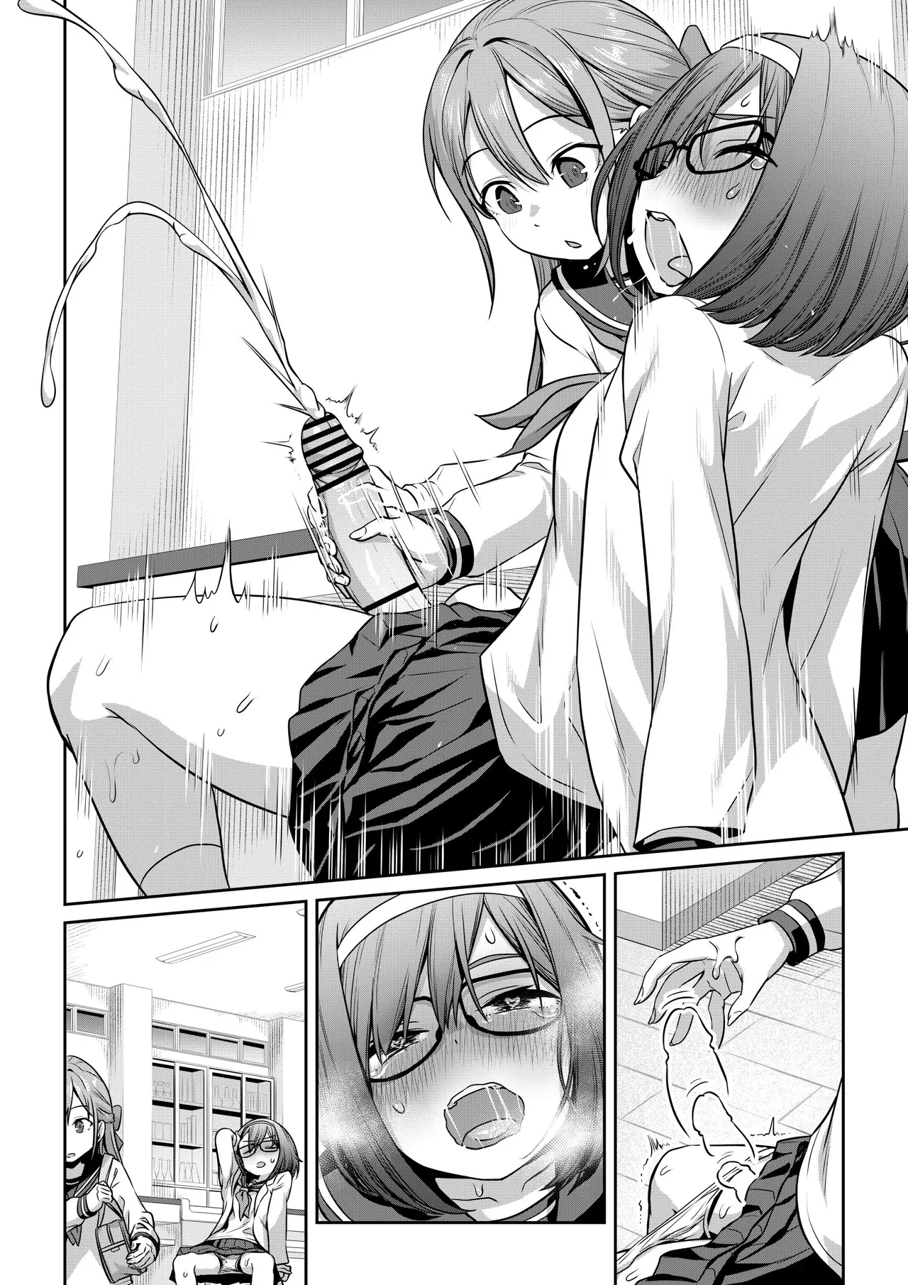 薬でふたなりになっちゃった化学部部長と - page8