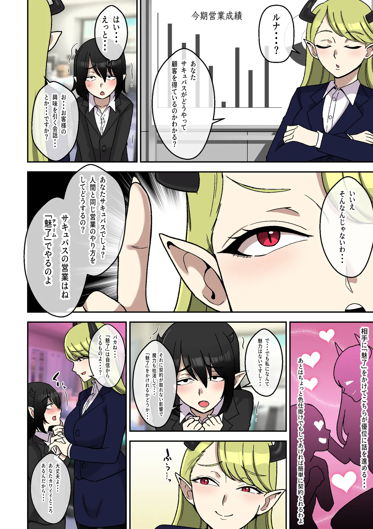 営業下手な地味顔サキュバスを助けたらでかムチになって契約するまで搾精された話 - page17