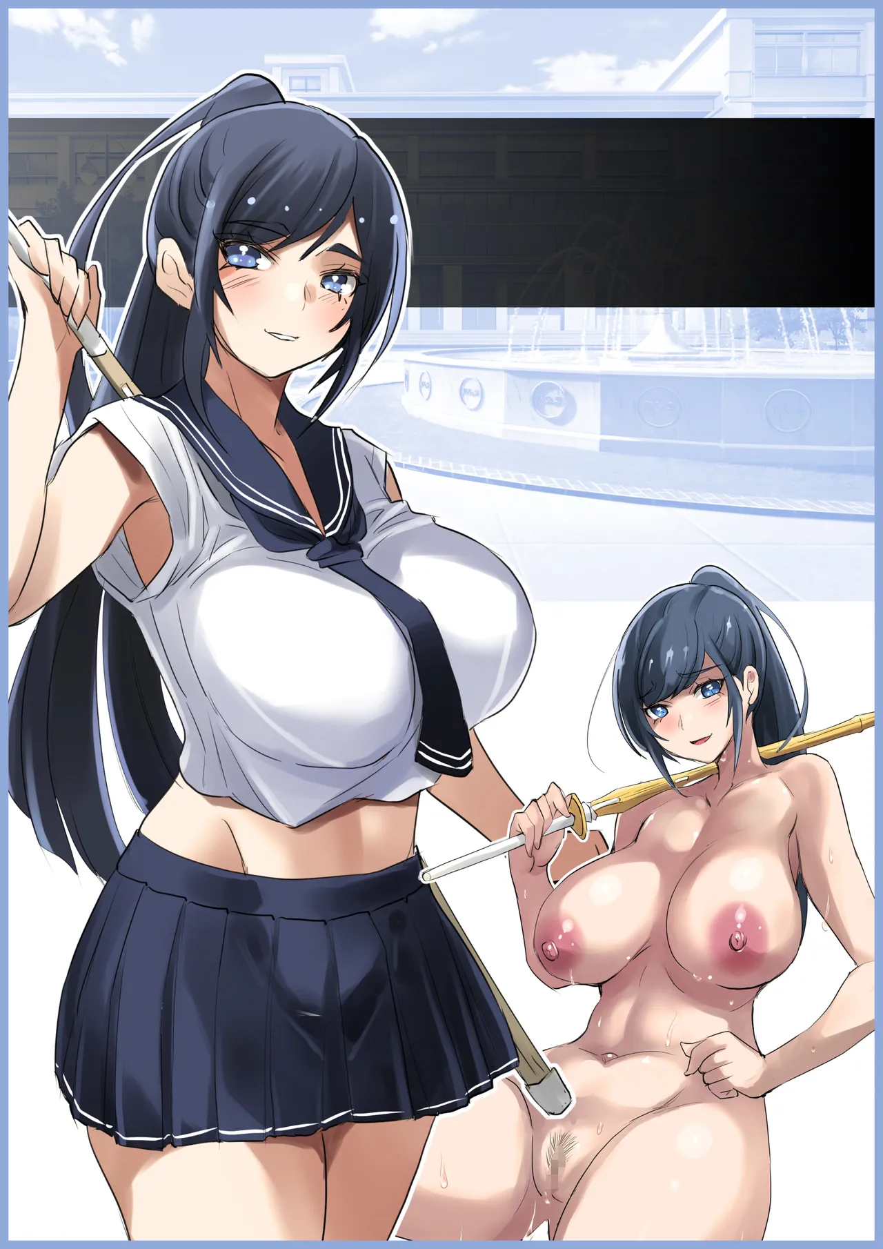 清楚で巨乳なお嬢様はおじさんチンポ大好き【おほ声ど痴女娘】 - page52