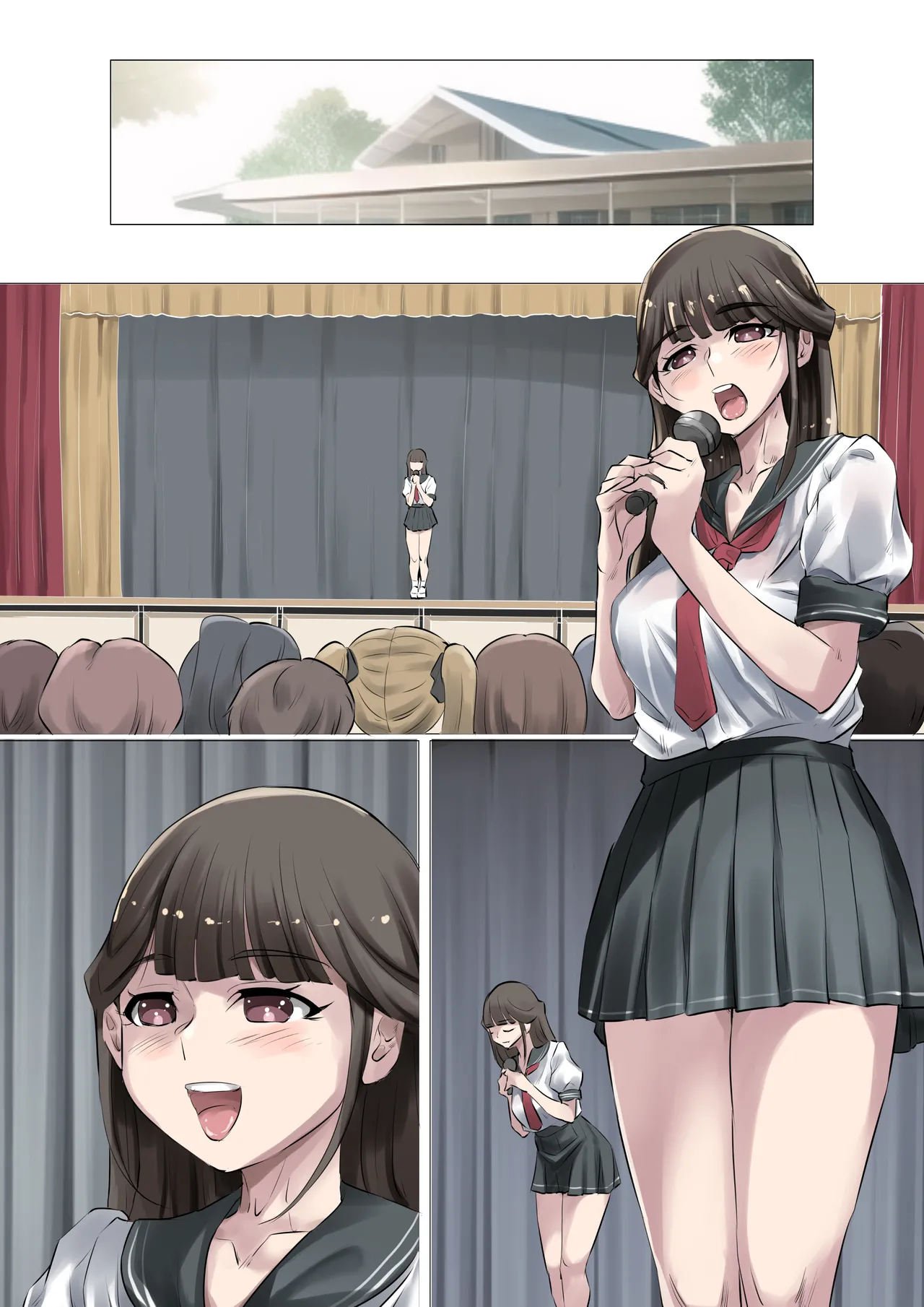 清楚で巨乳なお嬢様はおじさんチンポ大好き【おほ声ど痴女娘】 - page55