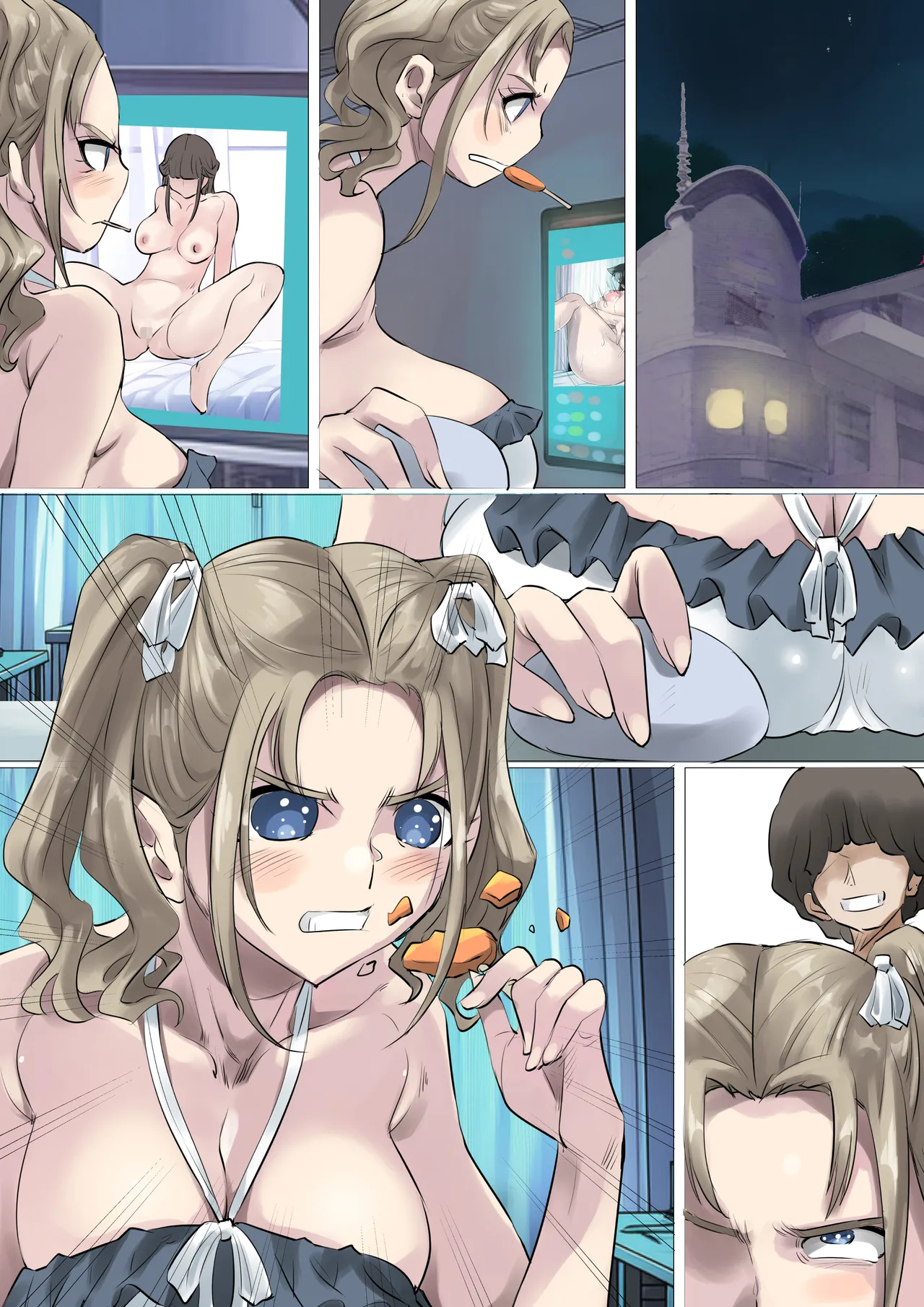 清楚で巨乳なお嬢様はおじさんチンポ大好き【おほ声ど痴女娘】 - page92