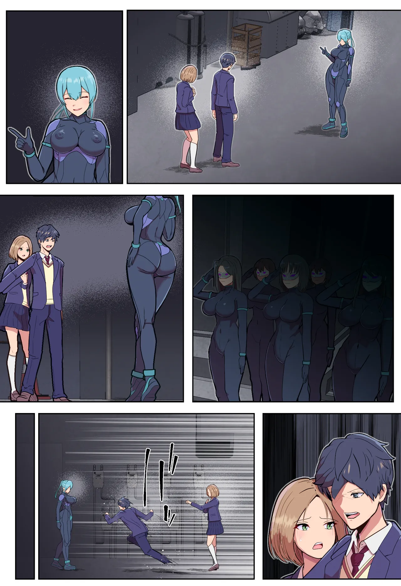 悪堕ちヒロインのふたなりチンポに彼女がNTRて戦闘員にされる話 - page28