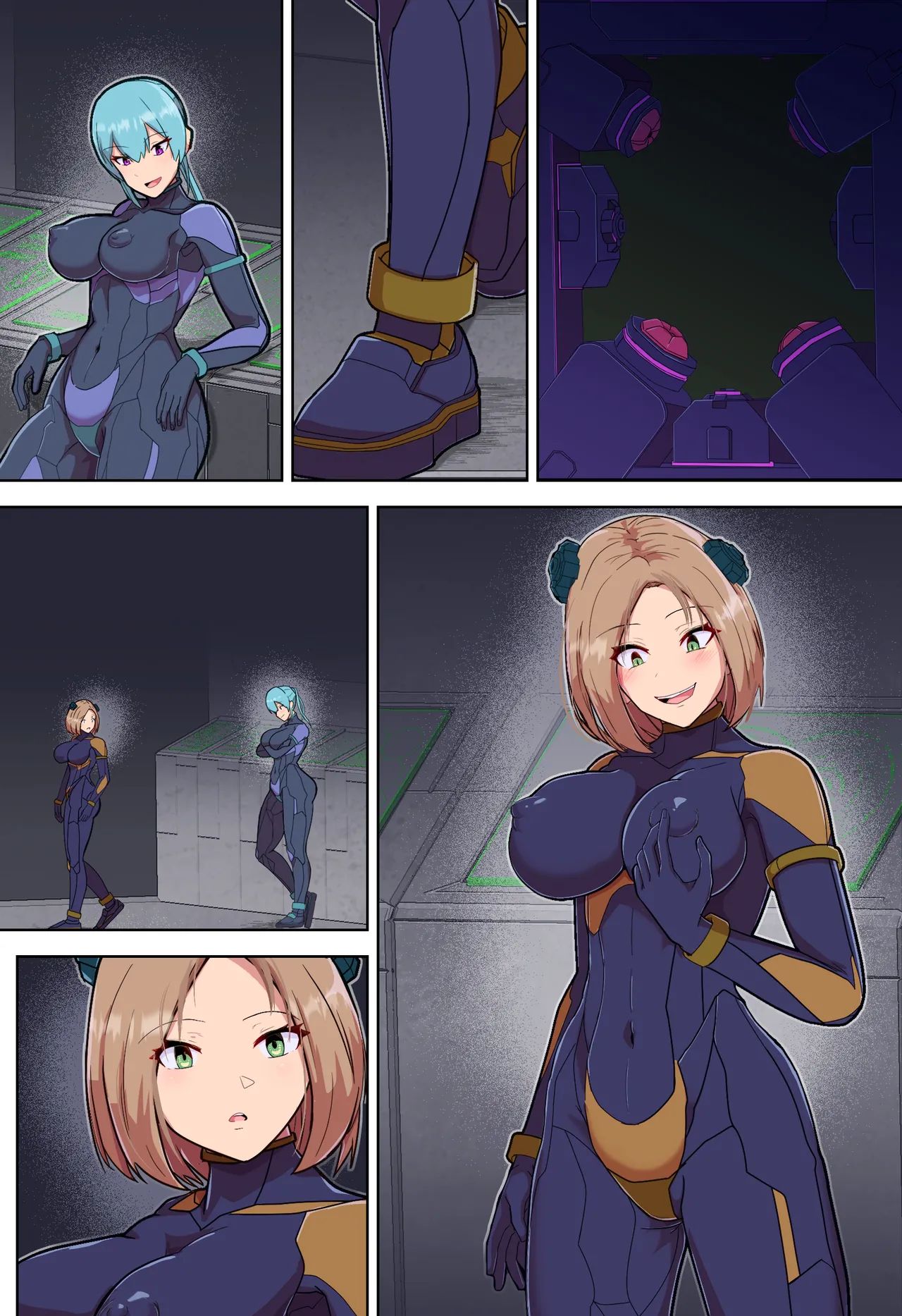 悪堕ちヒロインのふたなりチンポに彼女がNTRて戦闘員にされる話 - page41