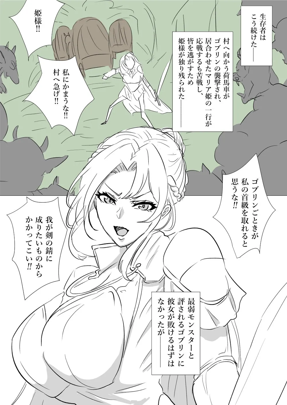 姫騎士vsゴブリン - page2