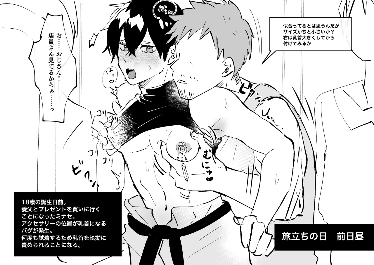 ゲーム世界に転生したらバグったモブにえっちなコトされるメス男子 - page4