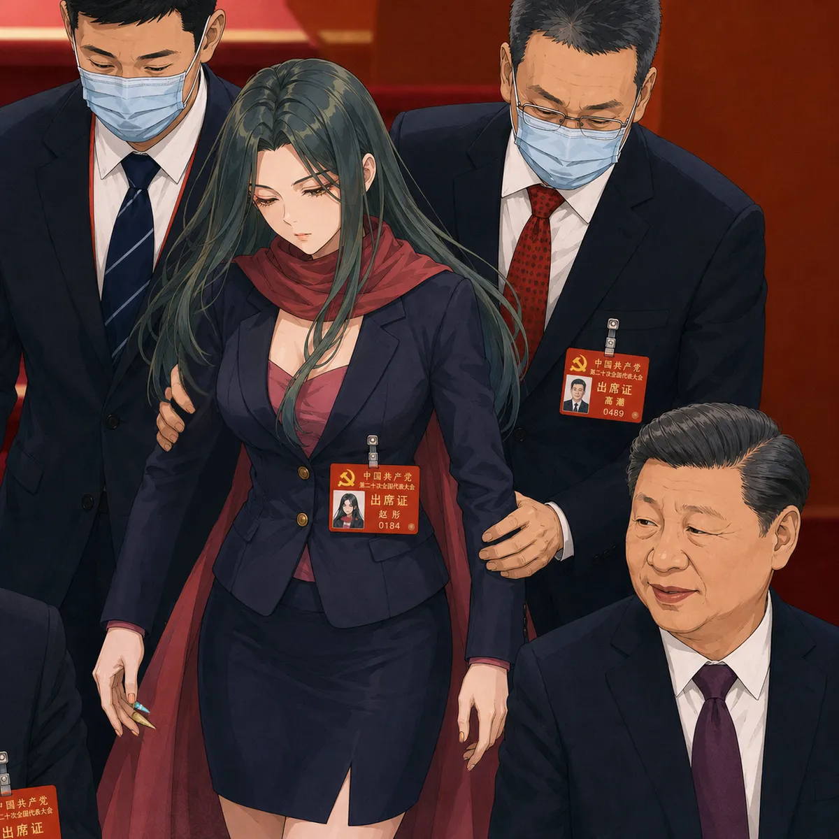 習近平の命令で会場から連れ出された趙彤