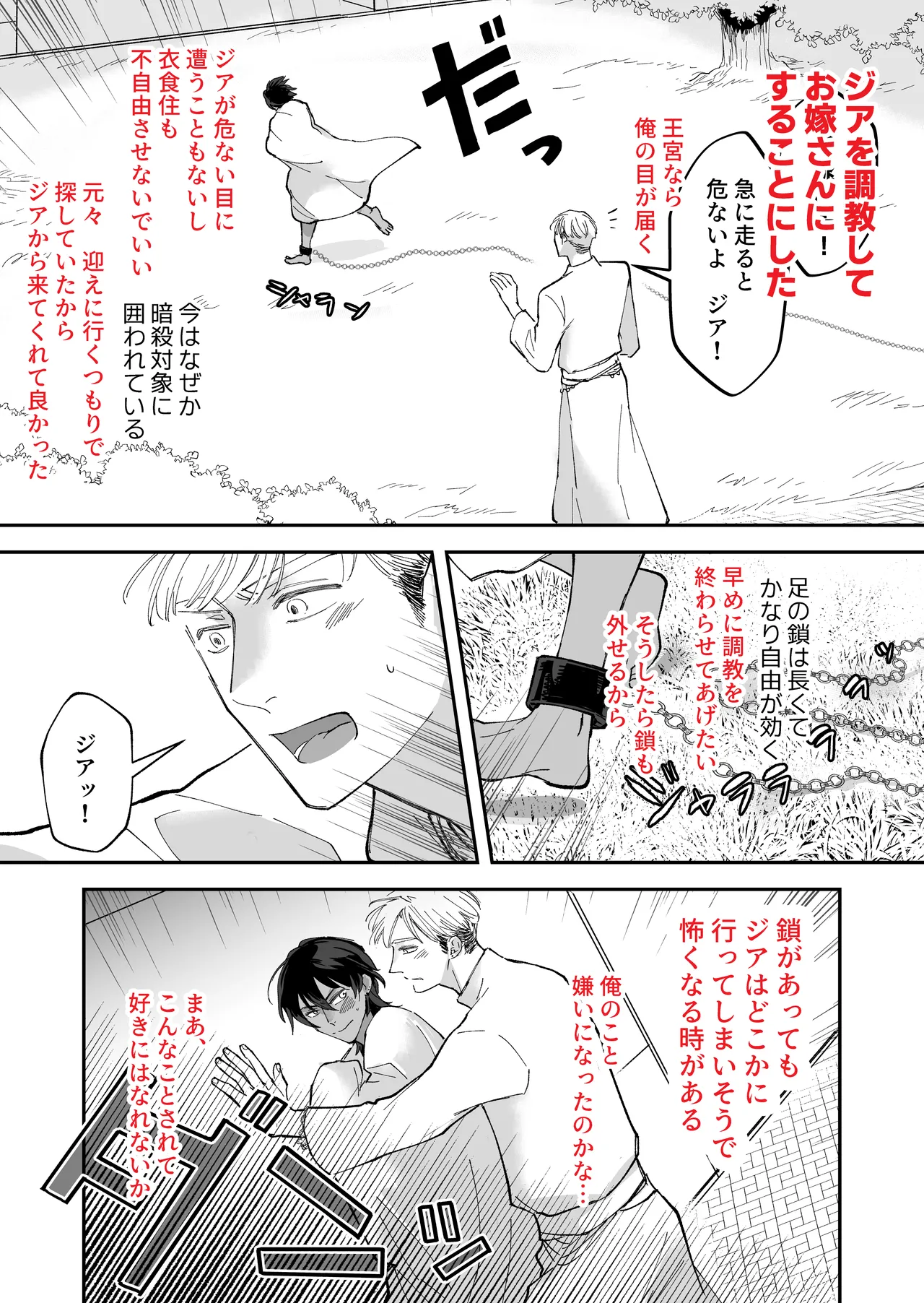 幼馴染の王族にメス堕ち調教される暗殺者 - page37
