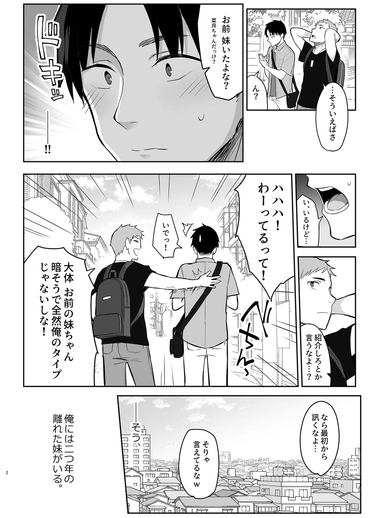元陰キャの巨乳ヤリマン妹がエロすぎて、お兄ちゃんはもう…！！ - page3