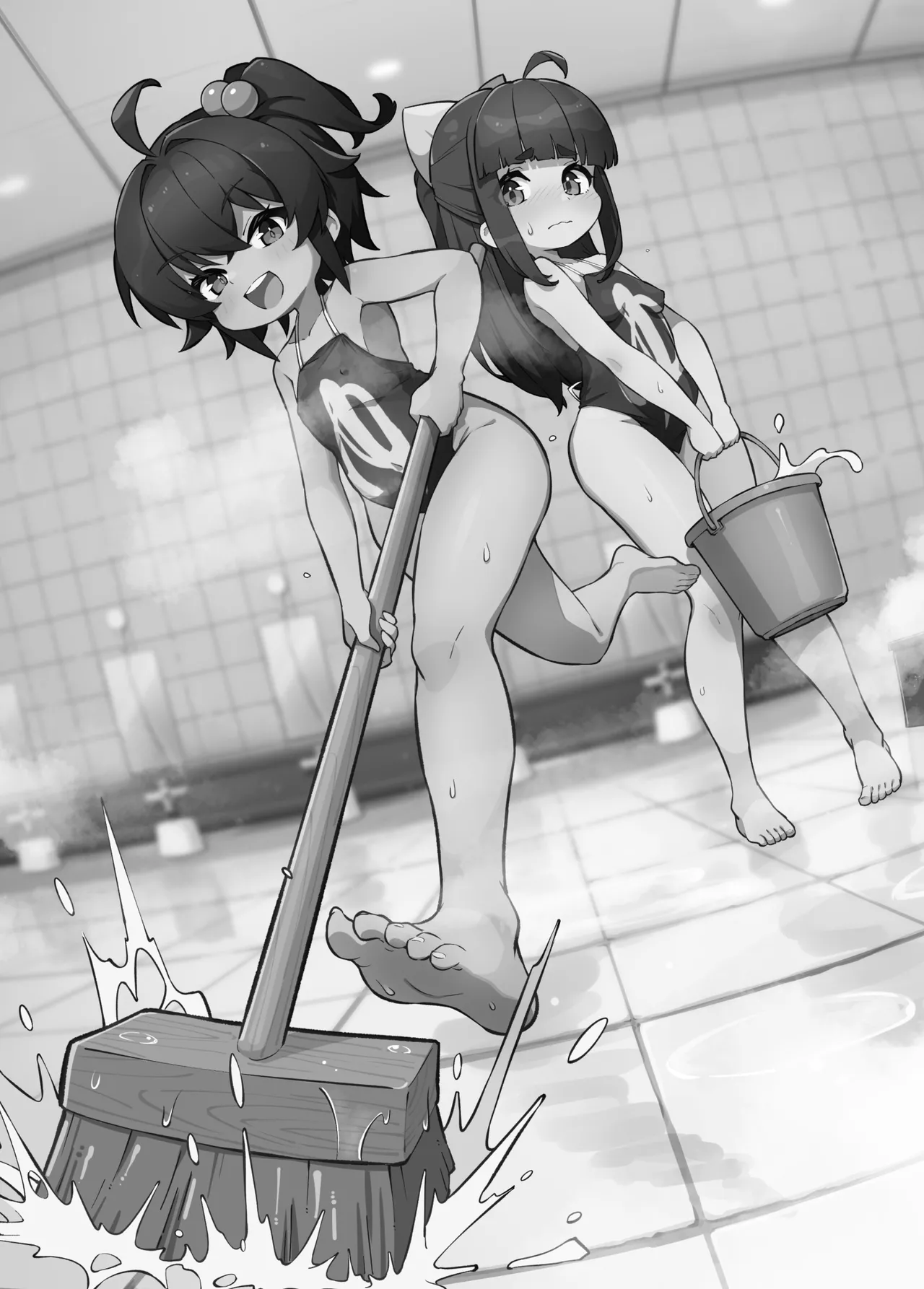 蘭香学園(1)～欲情浴場でアルバイト♪編～ - page2