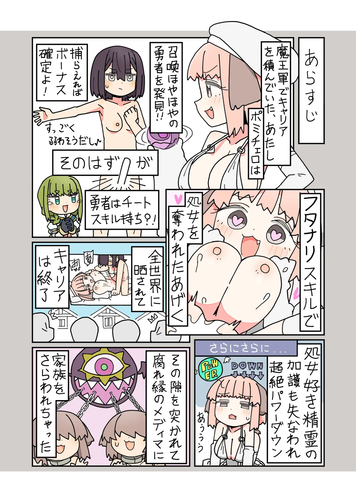 異世界転生したらフタナリで百合ハーレム!?3話