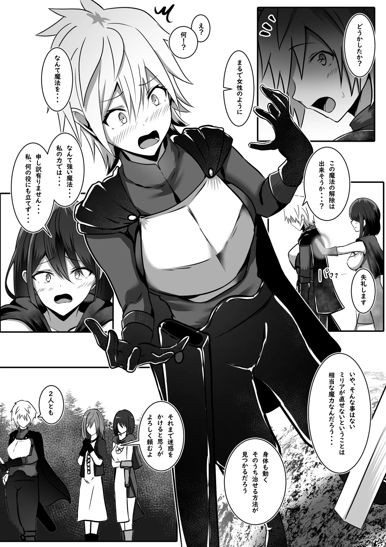女になった勇者は仲間に抱かれる - page6