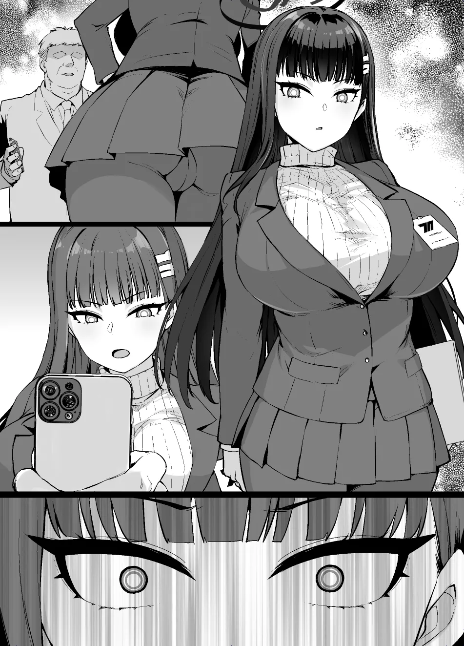 ブルアカMC 調月リオがマゾメスビッチに堕とされオマンコ学園に転校する漫画9P - page10