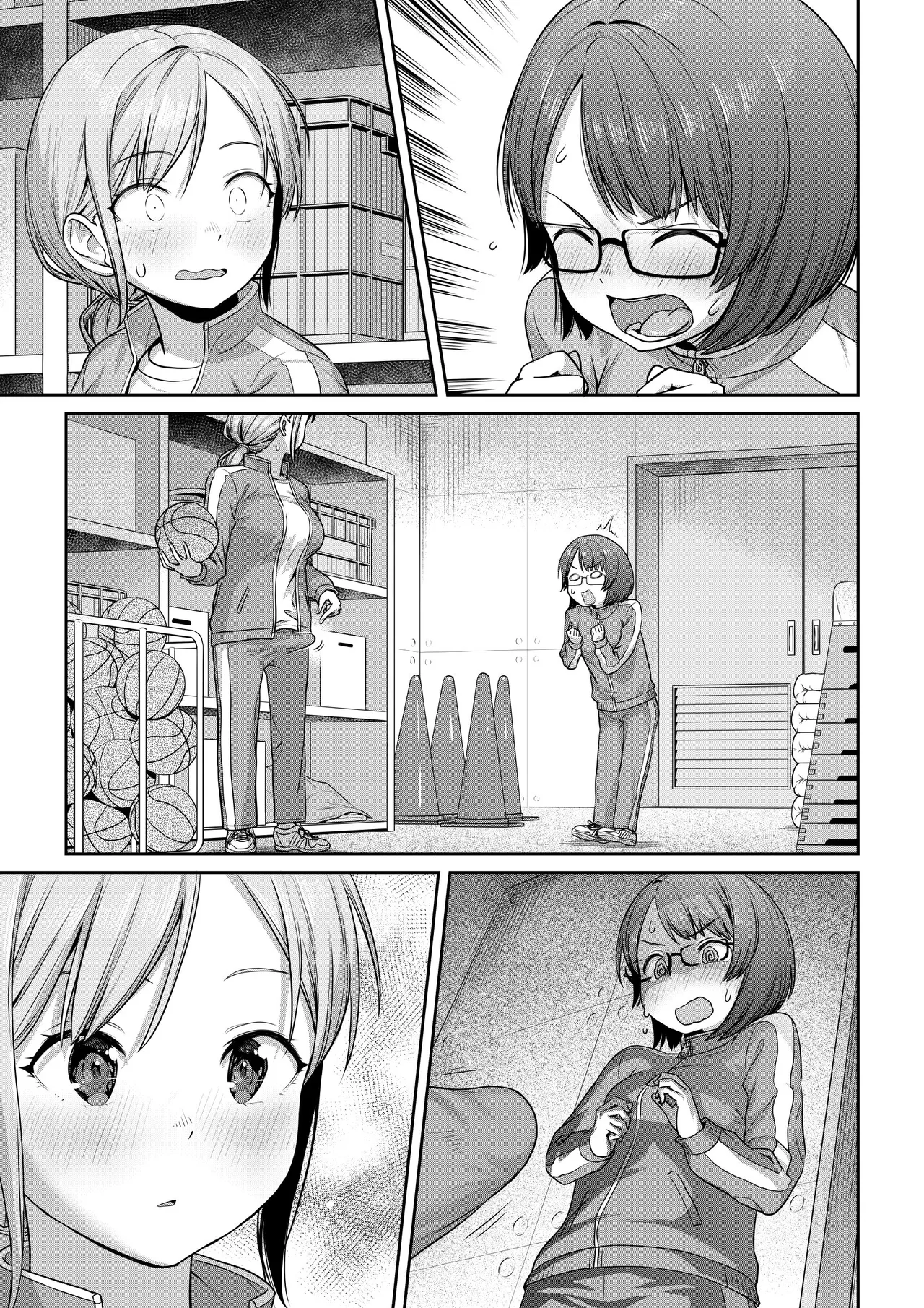 ふたなり先輩、体育倉庫で告られる - page5