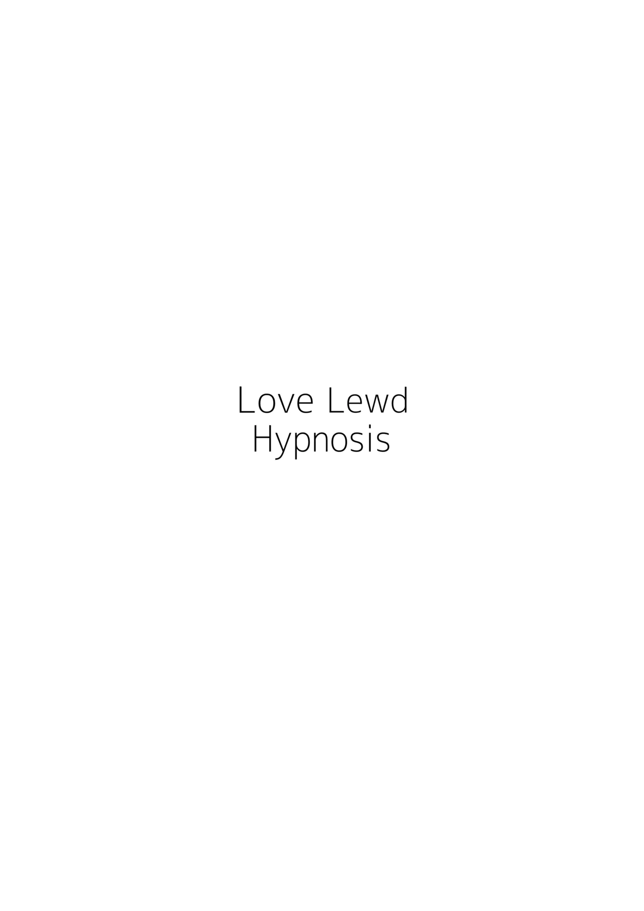 Love Lewd Hypnosis - page2
