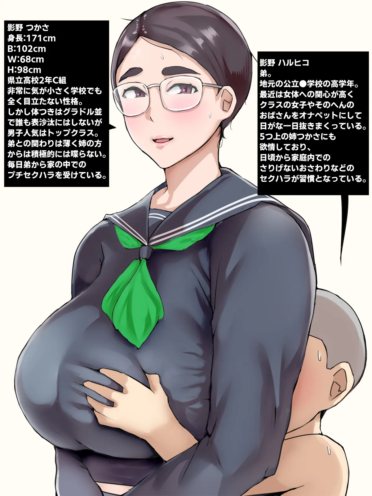 地味子のくせにむちむちな姉にムラムラしてセックスしちゃった話 - page2