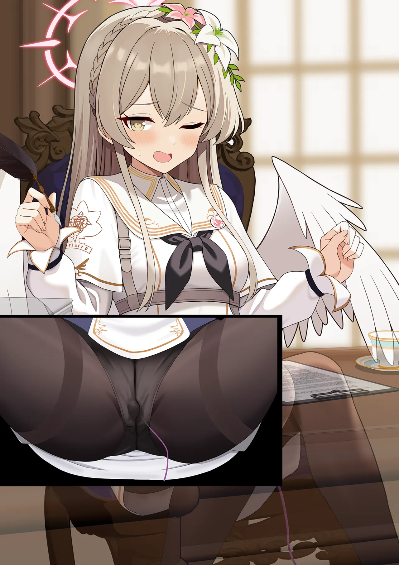 連続絶頂！淫ティーパーティー！～肉道具とロールケーキを添えて～ - page313