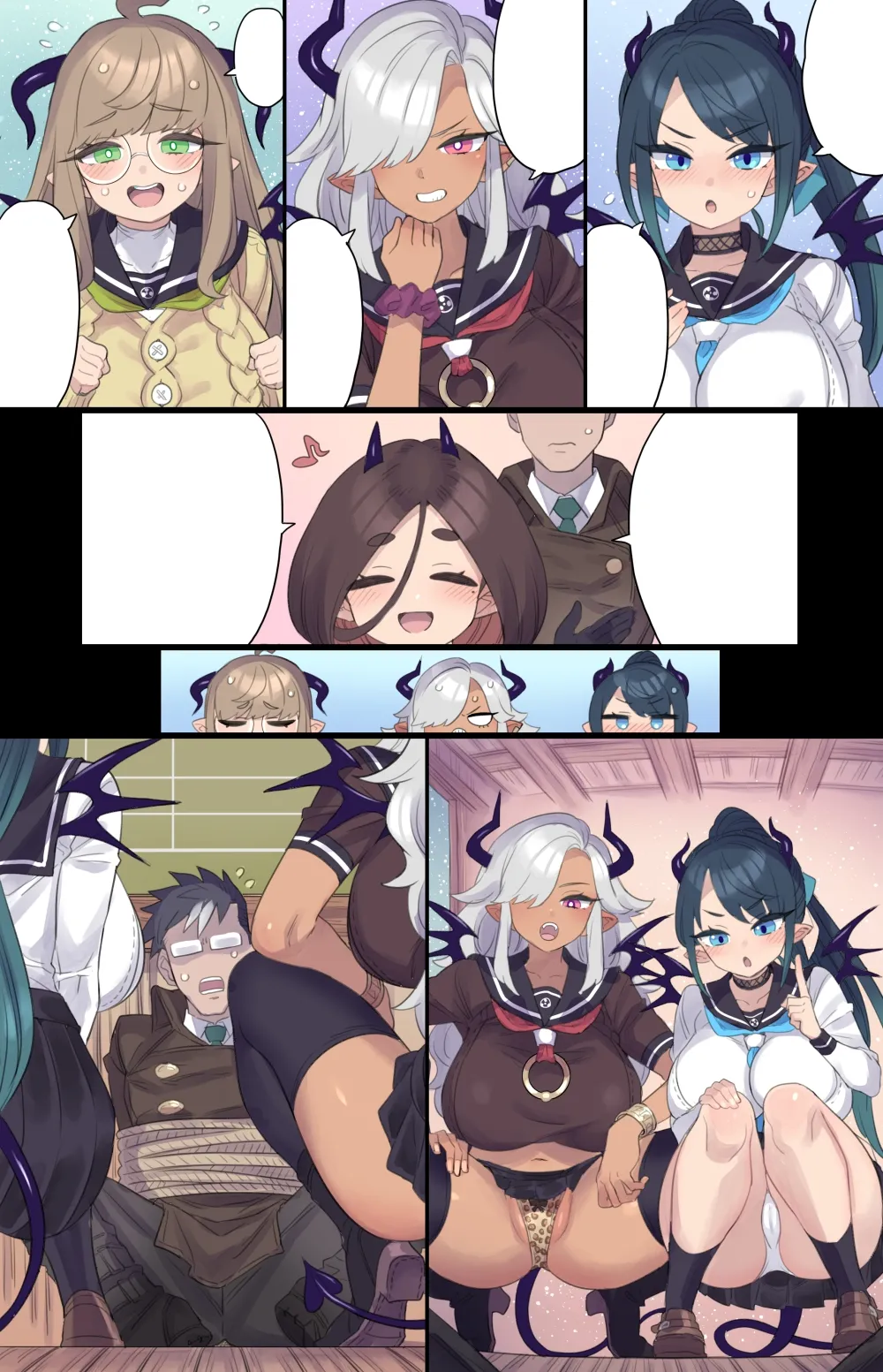委員長サキュバスと異文化交流♥ - page10