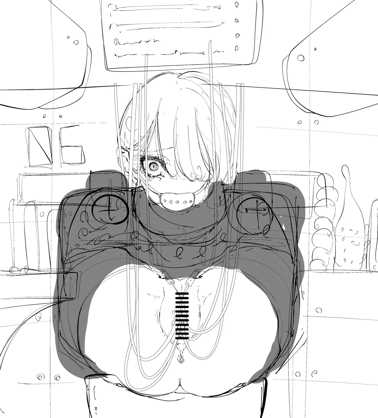 拘束少女器具責め漫画 女体器具蹂躙～完全拘束少女／クリ肥大化実験／無限ディルド機械姦／性器徹底集中責めなど～ - page122