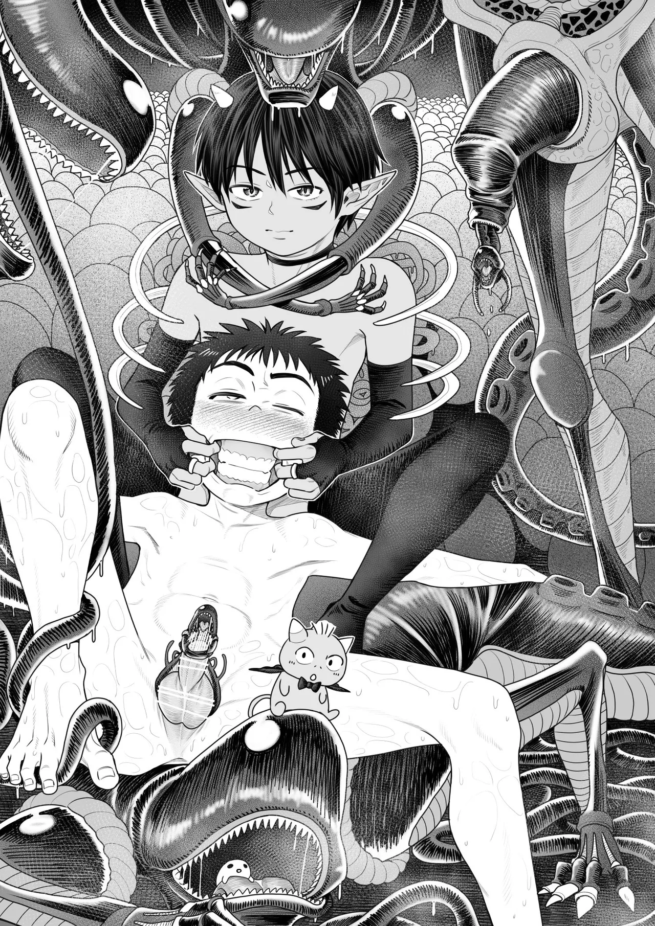 Devil Skin Bitch! -生イキ淫魔少年の搾精計画- [英訳] - page34