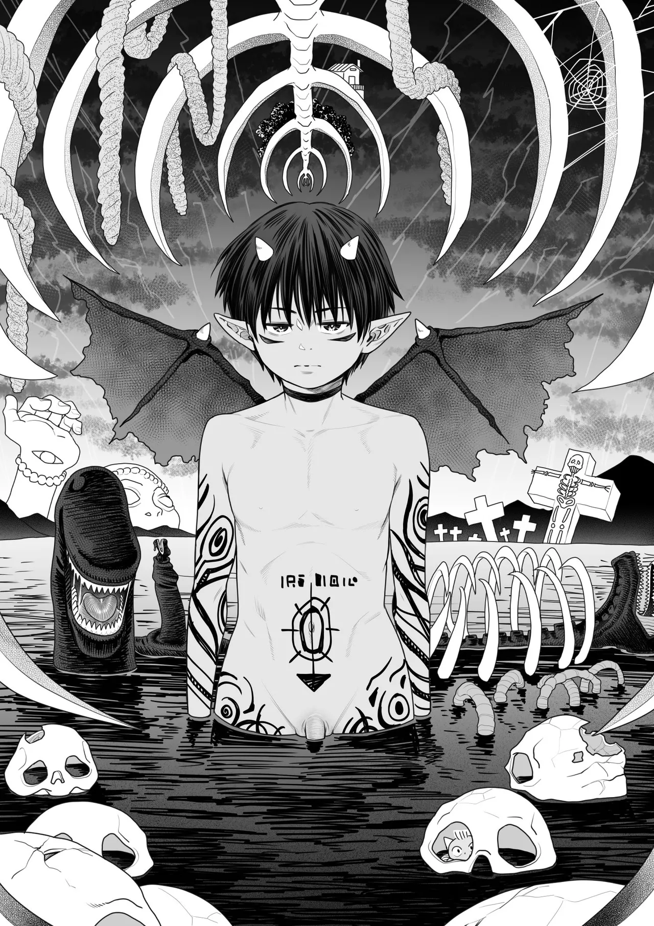 Devil Skin Bitch! -生イキ淫魔少年の搾精計画- [英訳] - page67