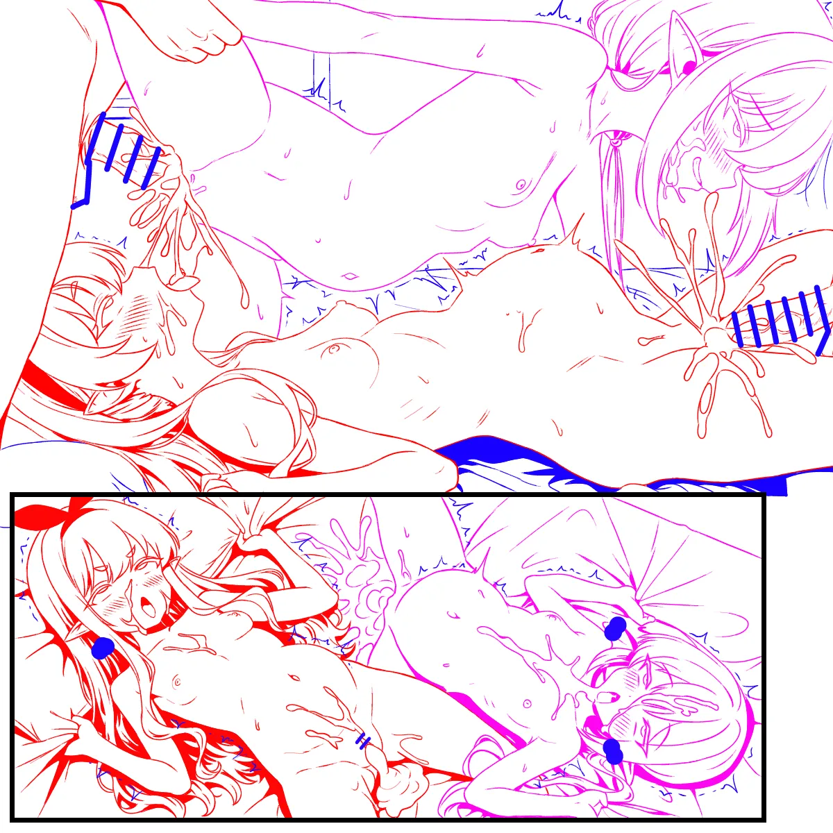 並列充填するヒカリ＆ノゾミ - page9
