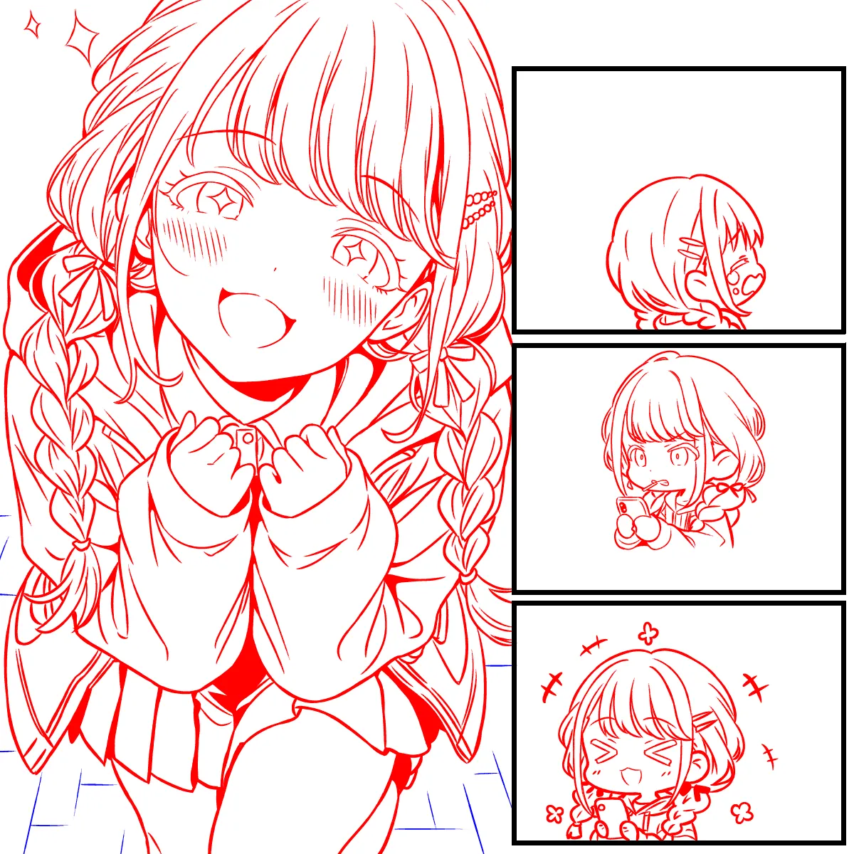 感情豊かな藤田ことねの表情差分4+3種 - page4