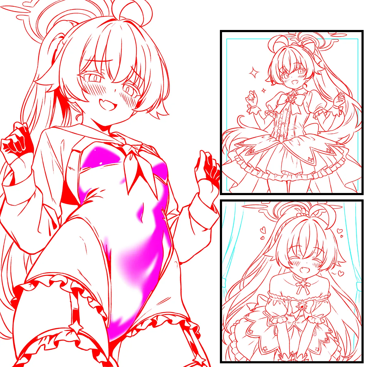 魔法少女ヘヴィキャリバーのコスプレをするホシノ - page4