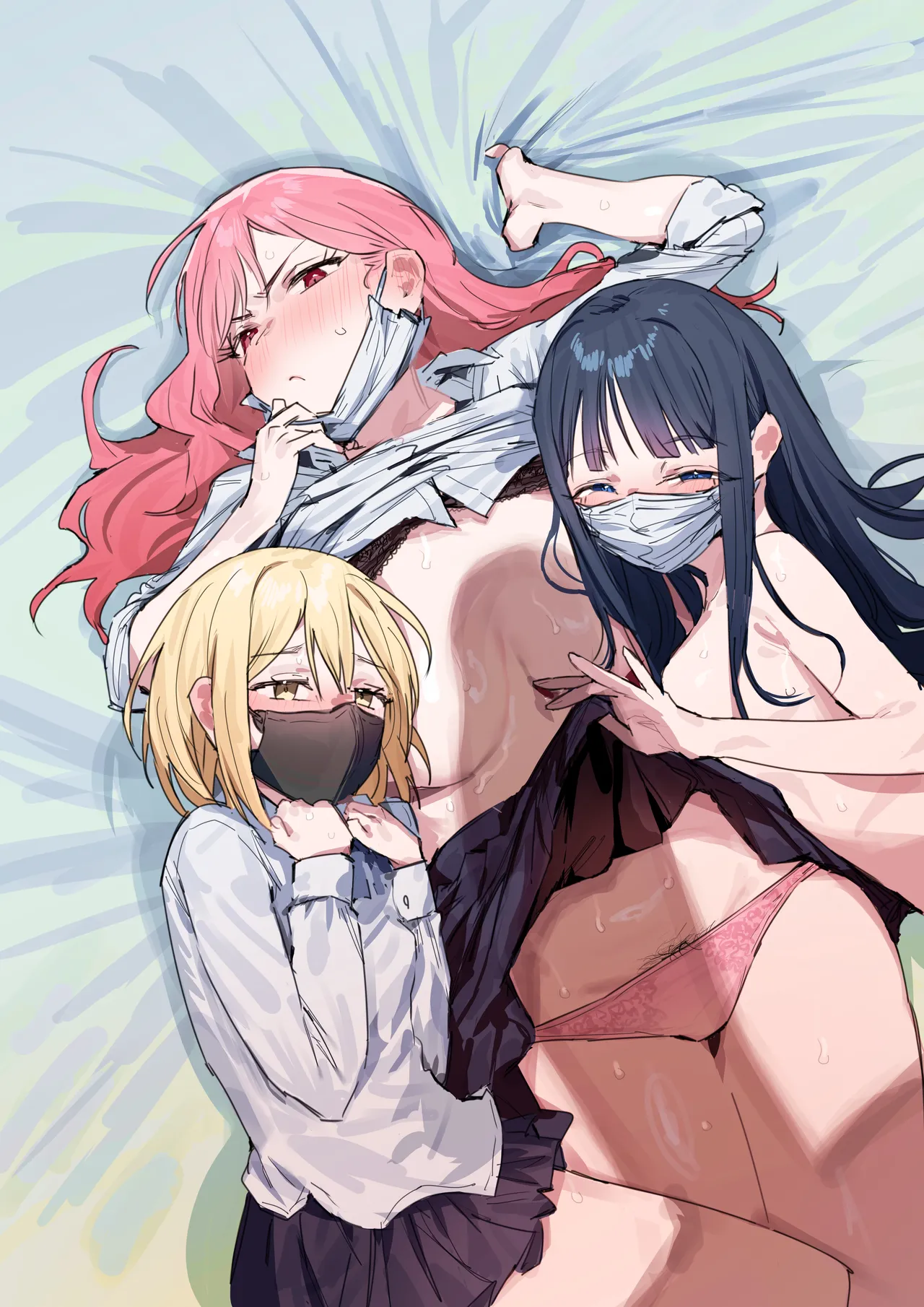 3ギャル〜超巨根オタク君の中出しSEXでメロメロにされちゃうギャル3人組の話〜 - page2