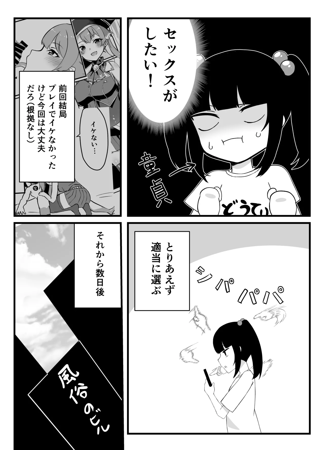 童貞を卒業した時のレポ漫画