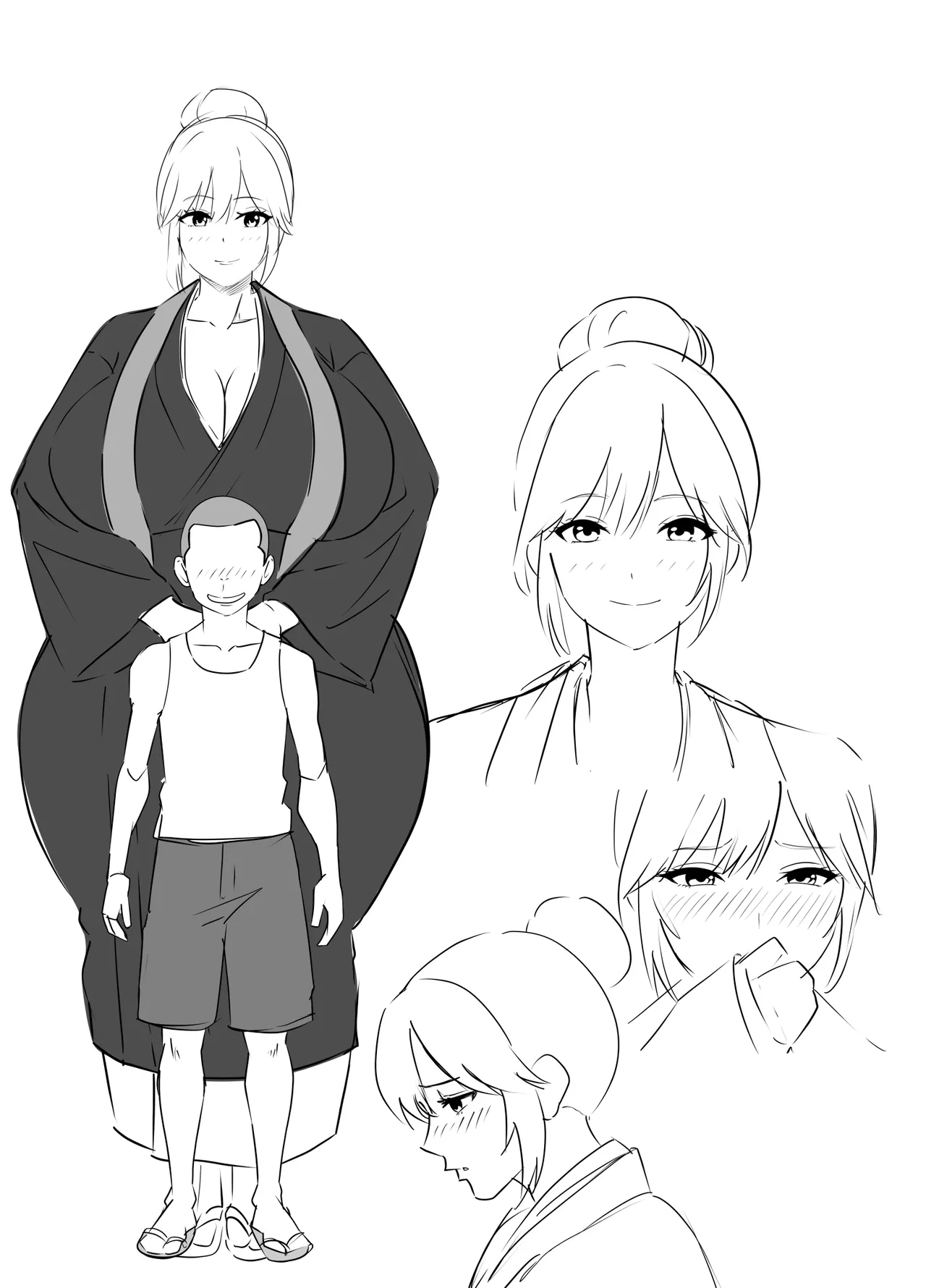 巨根のエロ餓鬼に堕とされた未亡人女住職 - page3