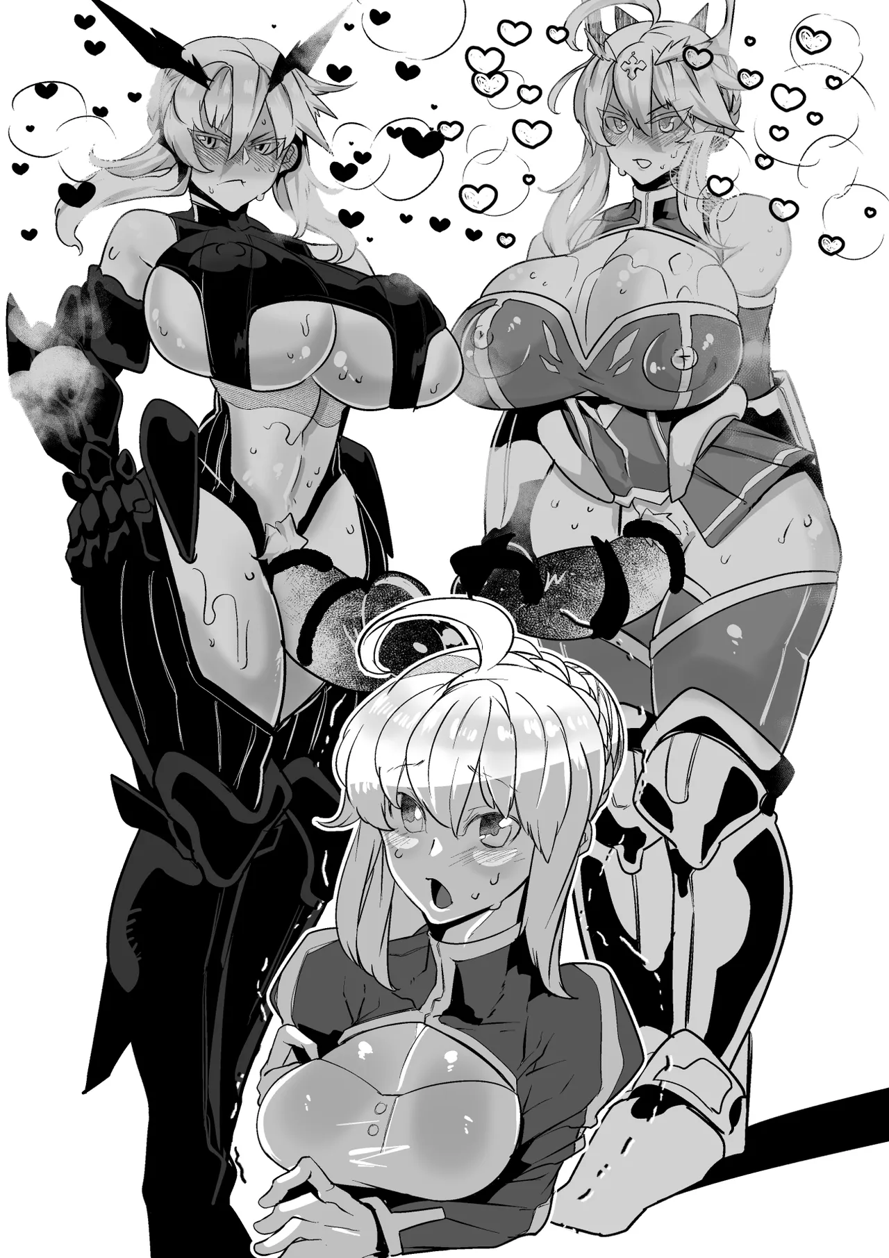 アルトリアがアルトリアを犯すふたなりレズセックス - page8