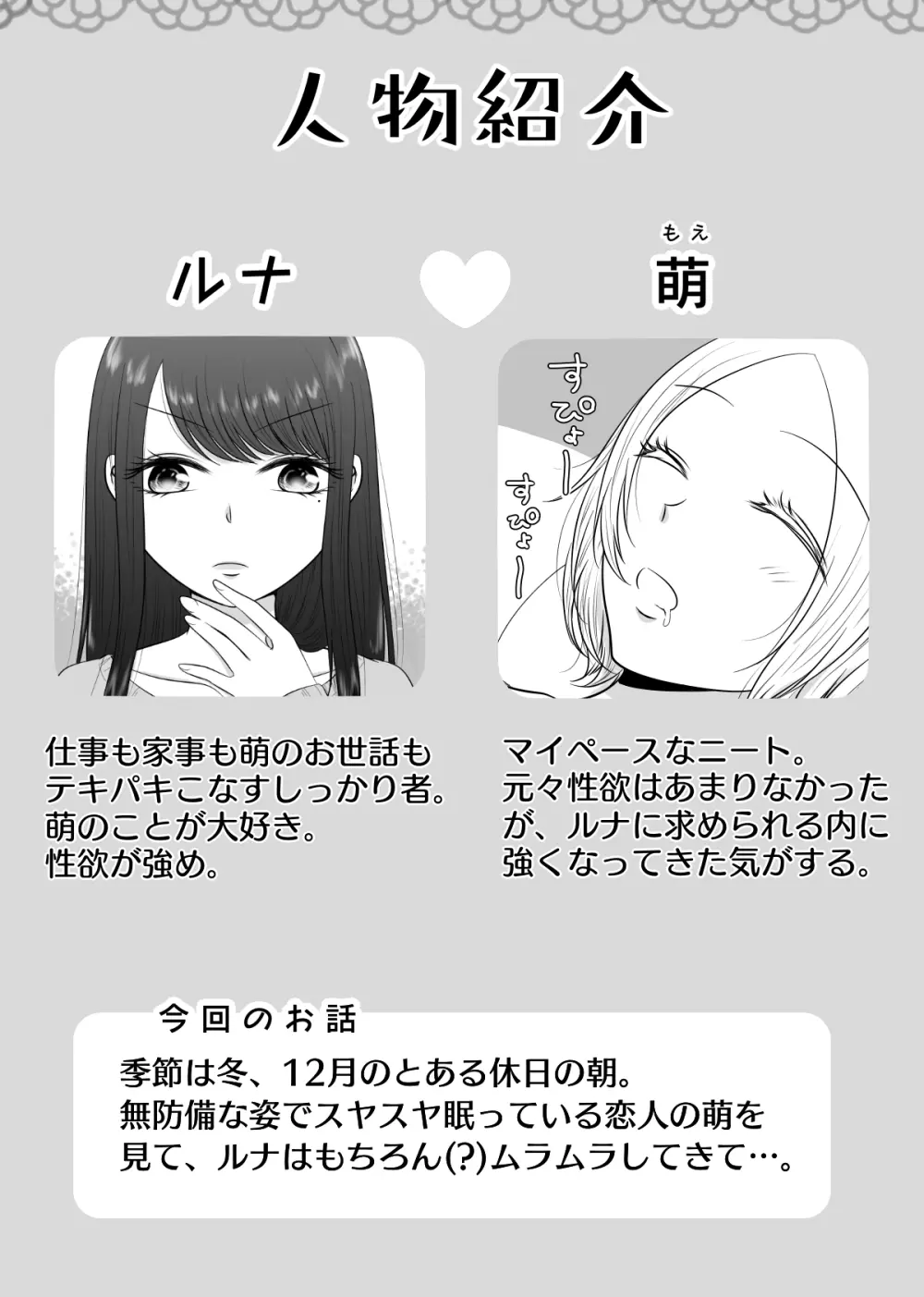 彼女と、休日の朝からシます - page2