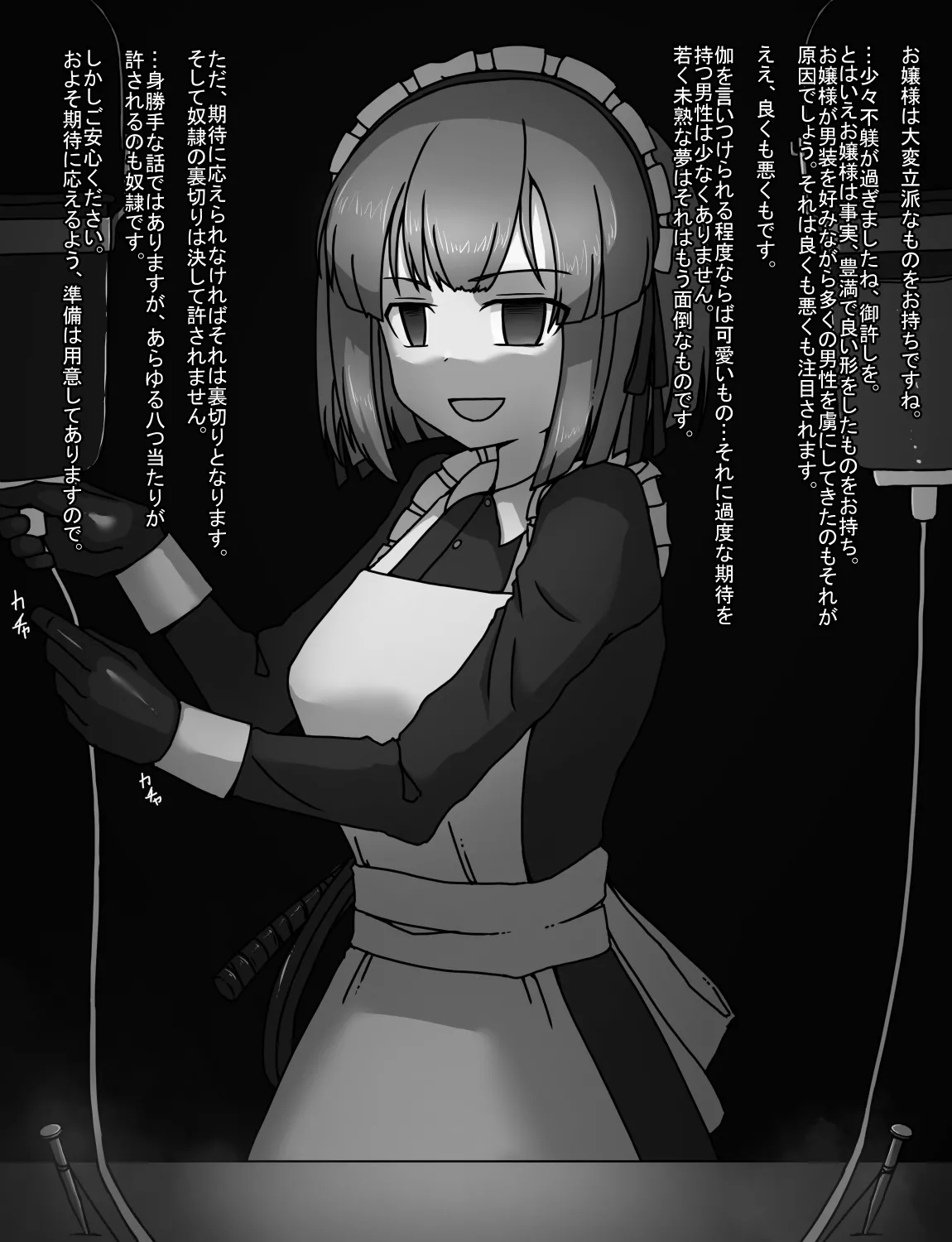 メイドとお嬢様 + 王国貴族の館～ラバーメイド完全拘束調教～ - page24