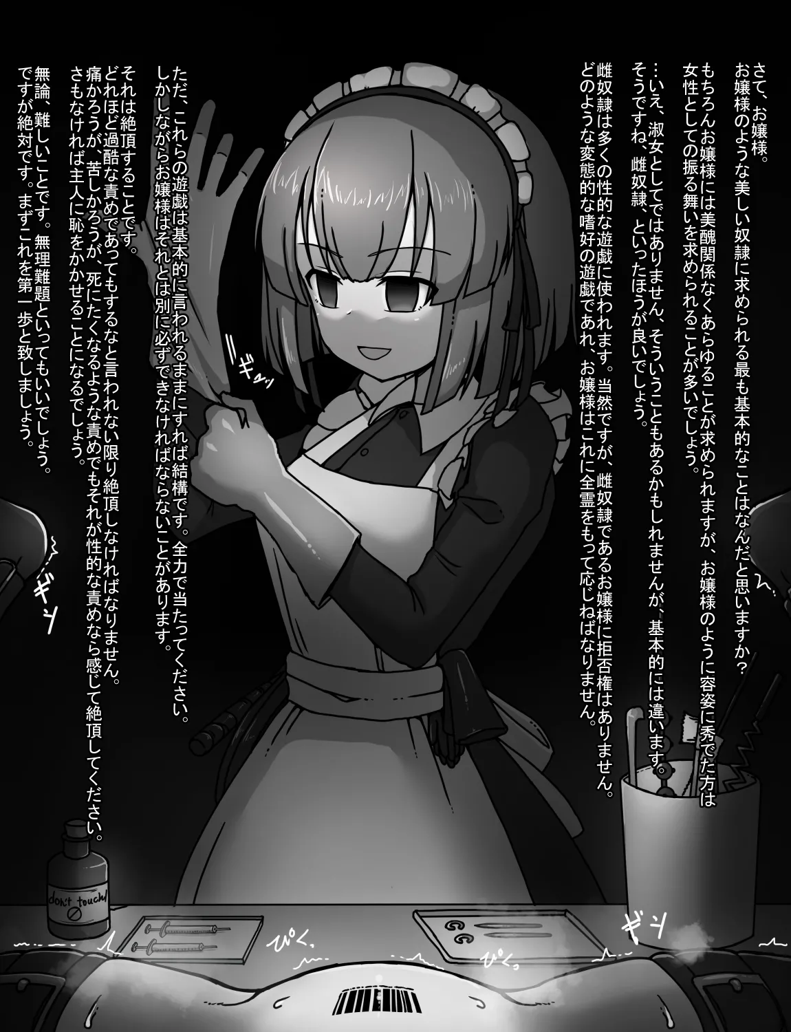 メイドとお嬢様 + 王国貴族の館～ラバーメイド完全拘束調教～ - page5