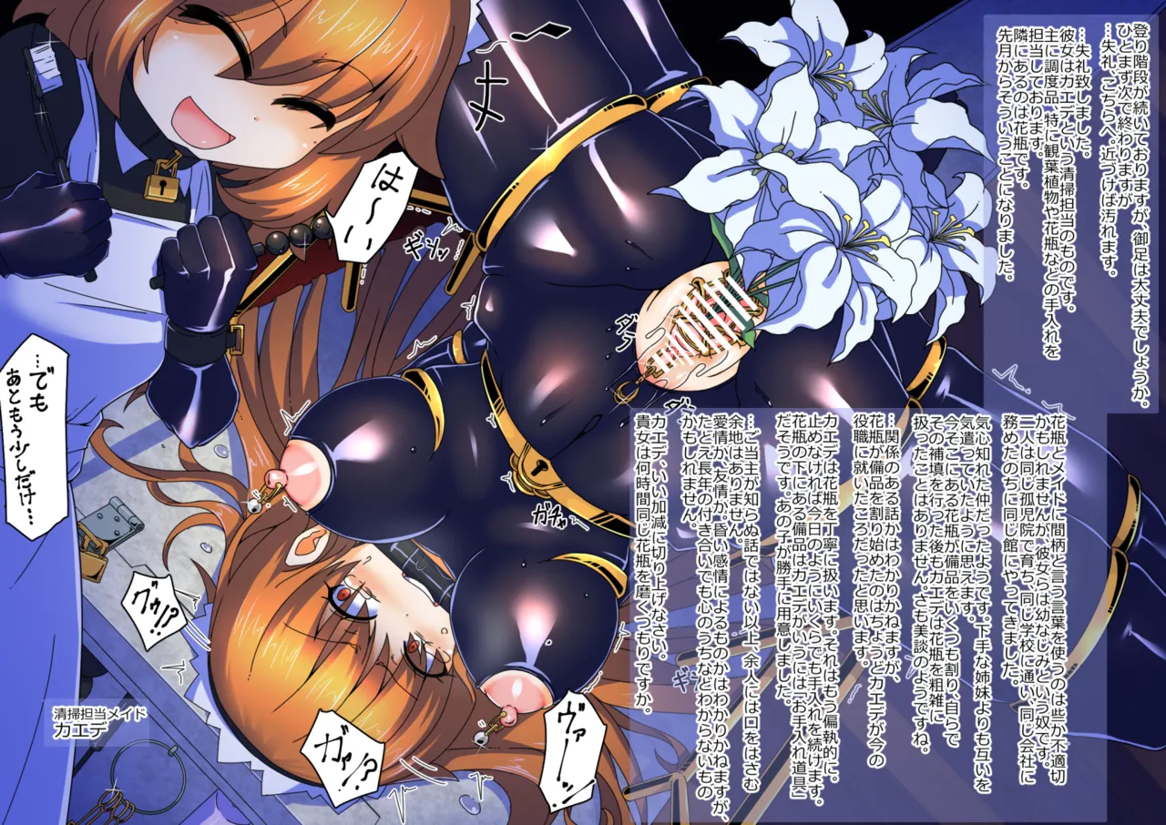 メイドとお嬢様 + 王国貴族の館～ラバーメイド完全拘束調教～ - page655