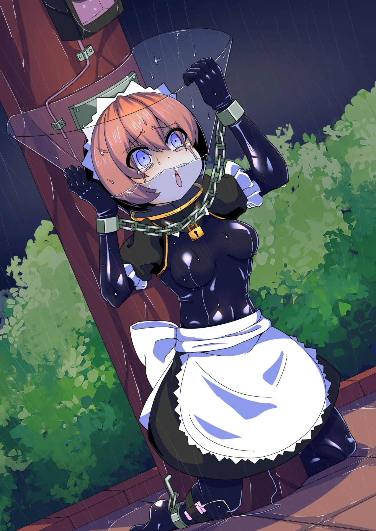 メイドとお嬢様 + 王国貴族の館～ラバーメイド完全拘束調教～ - page706