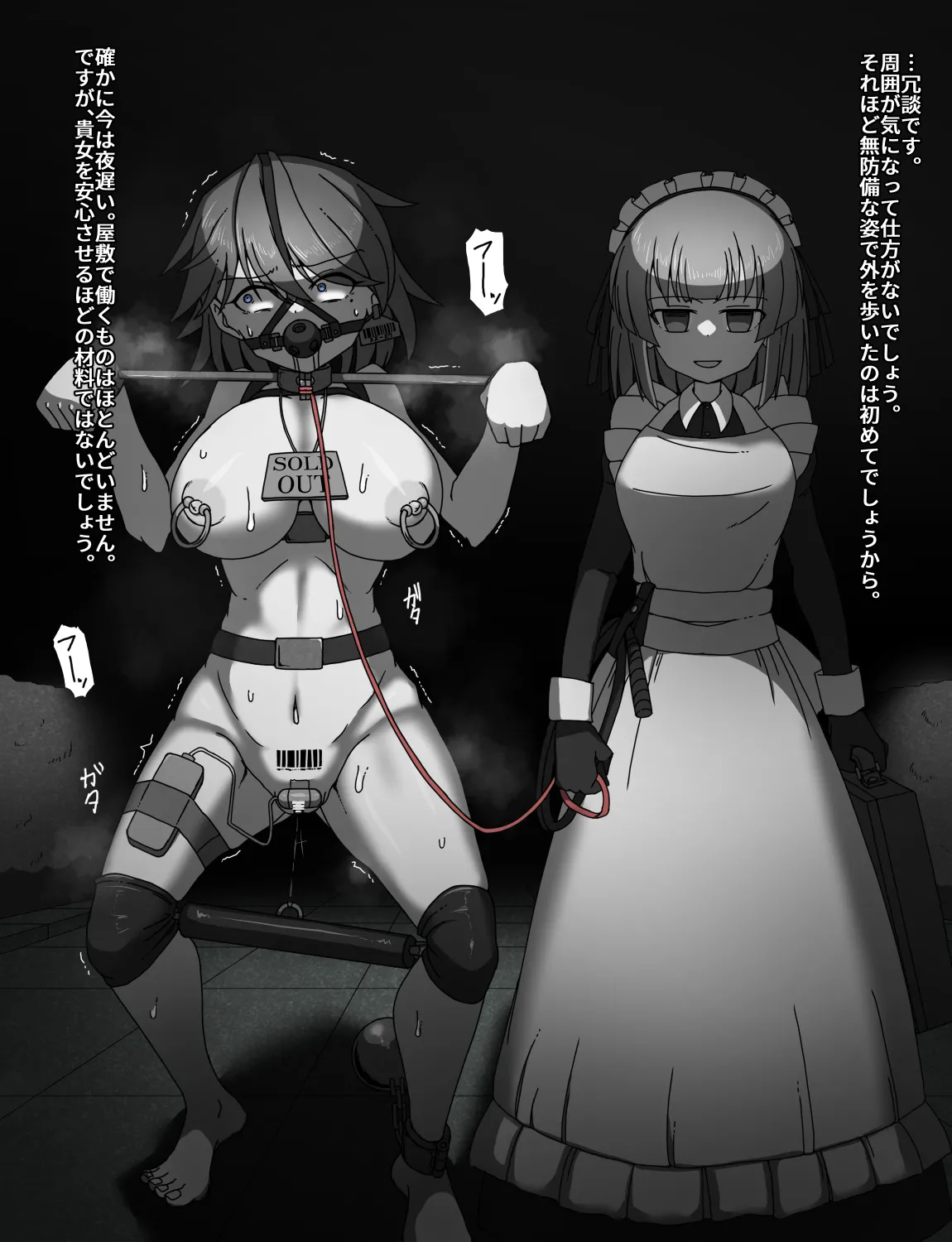 メイドとお嬢様 + 王国貴族の館～ラバーメイド完全拘束調教～ - page71