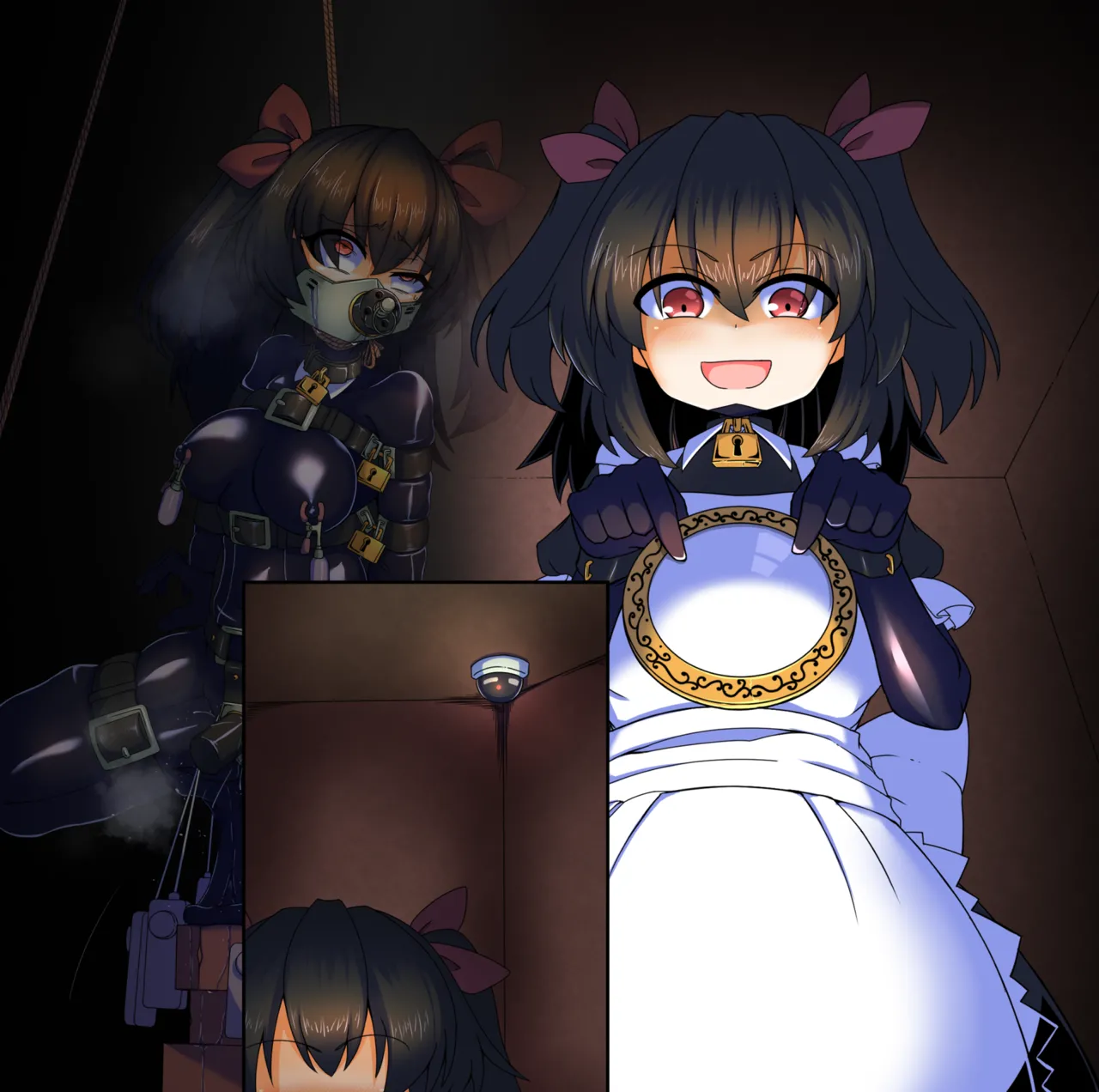メイドとお嬢様 + 王国貴族の館～ラバーメイド完全拘束調教～ - page733