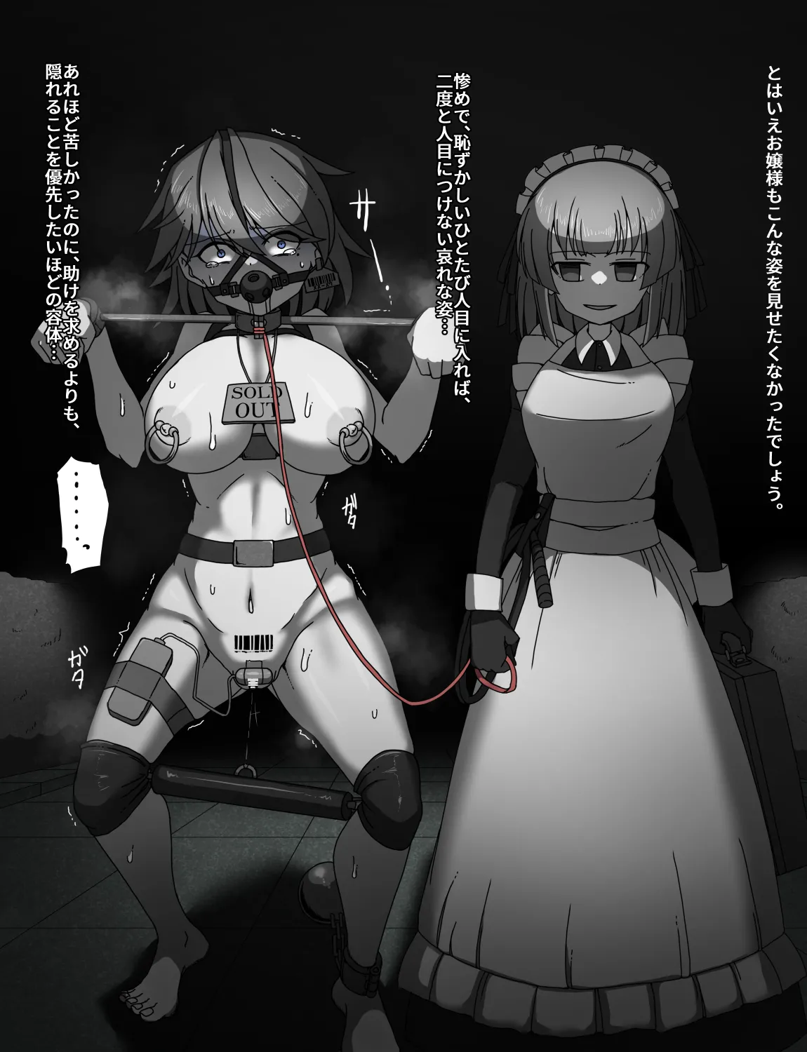 メイドとお嬢様 + 王国貴族の館～ラバーメイド完全拘束調教～ - page86