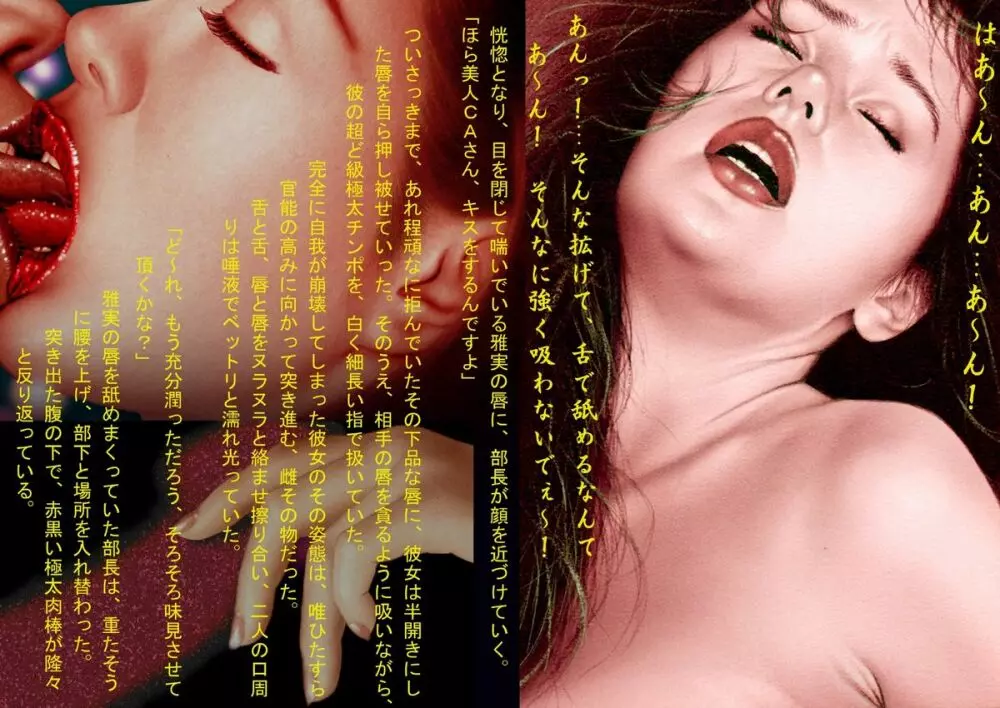 [不真締直人] ～淫ら絵本-(2)～巨乳CA凌辱「夜姦飛行」 - page30