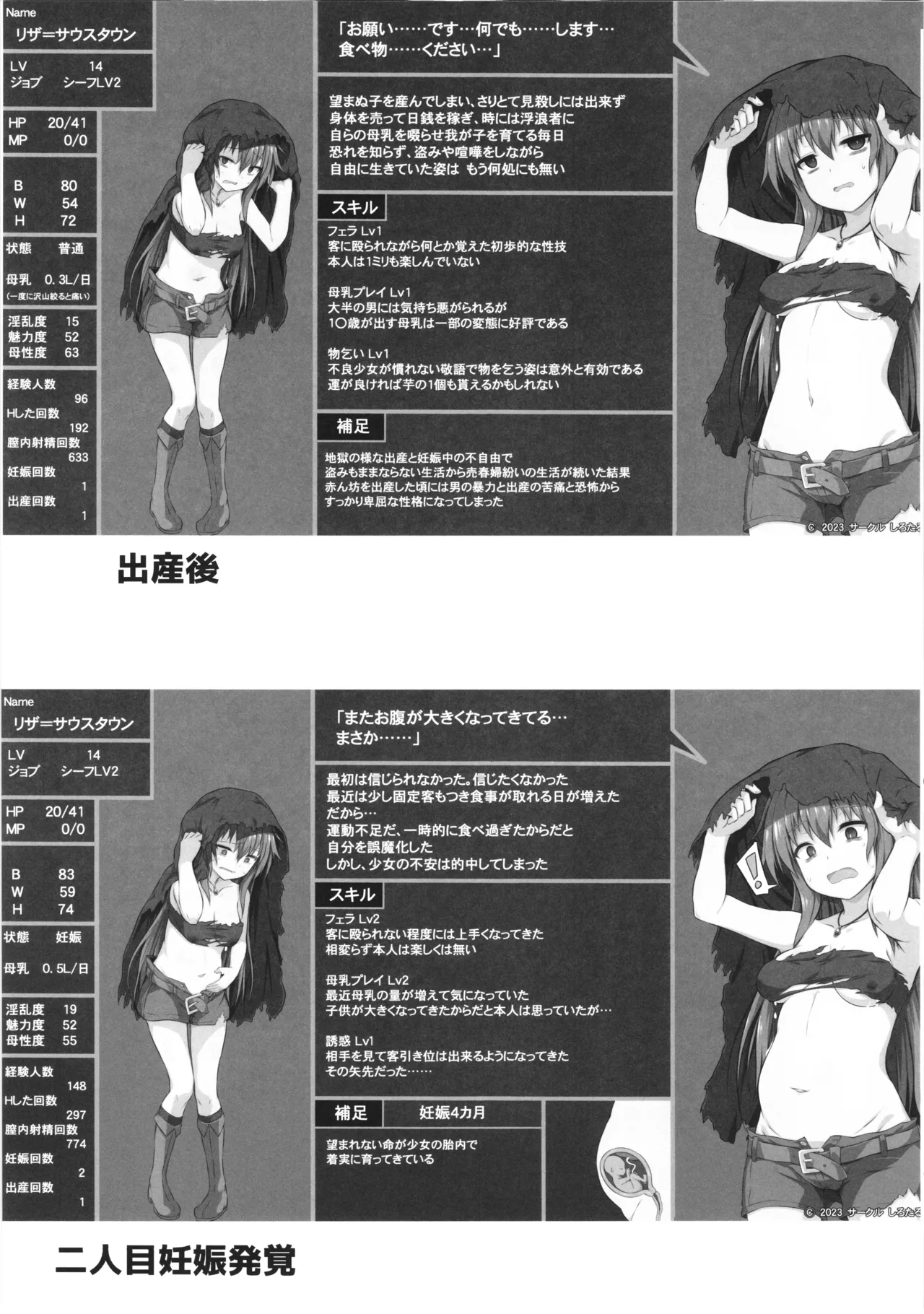 幻想妊婦臨歓 シーフ娘が妊娠中もいっぱいエッチして望まぬ形でママになっちゃう本 - page62
