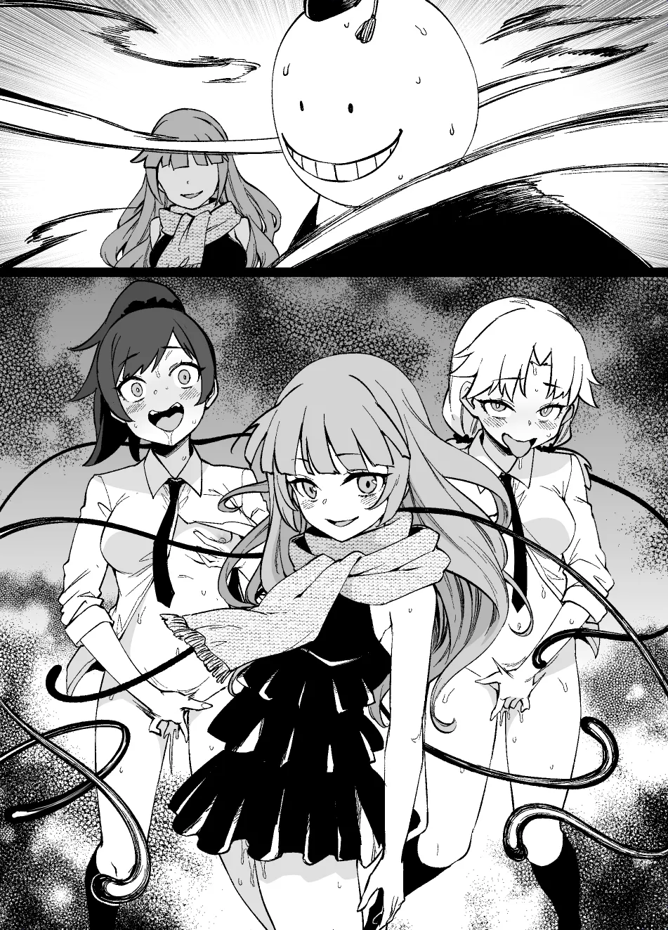 暗殺教室MC ― 茅野＆速水＆矢田：快楽触手細胞侵食 - page8